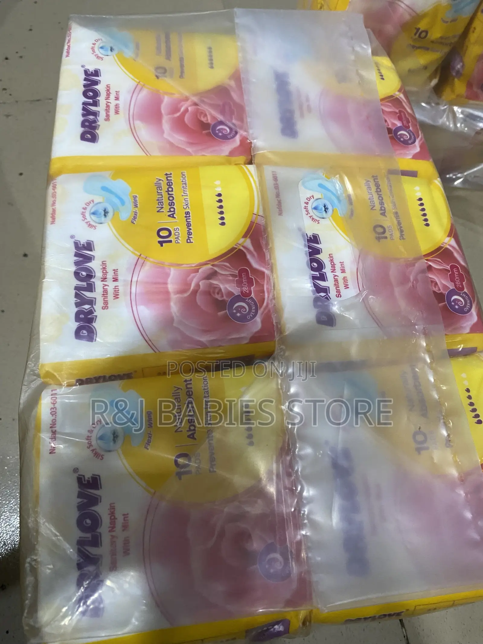 Dry Love Sanitary Pad Packs of 12