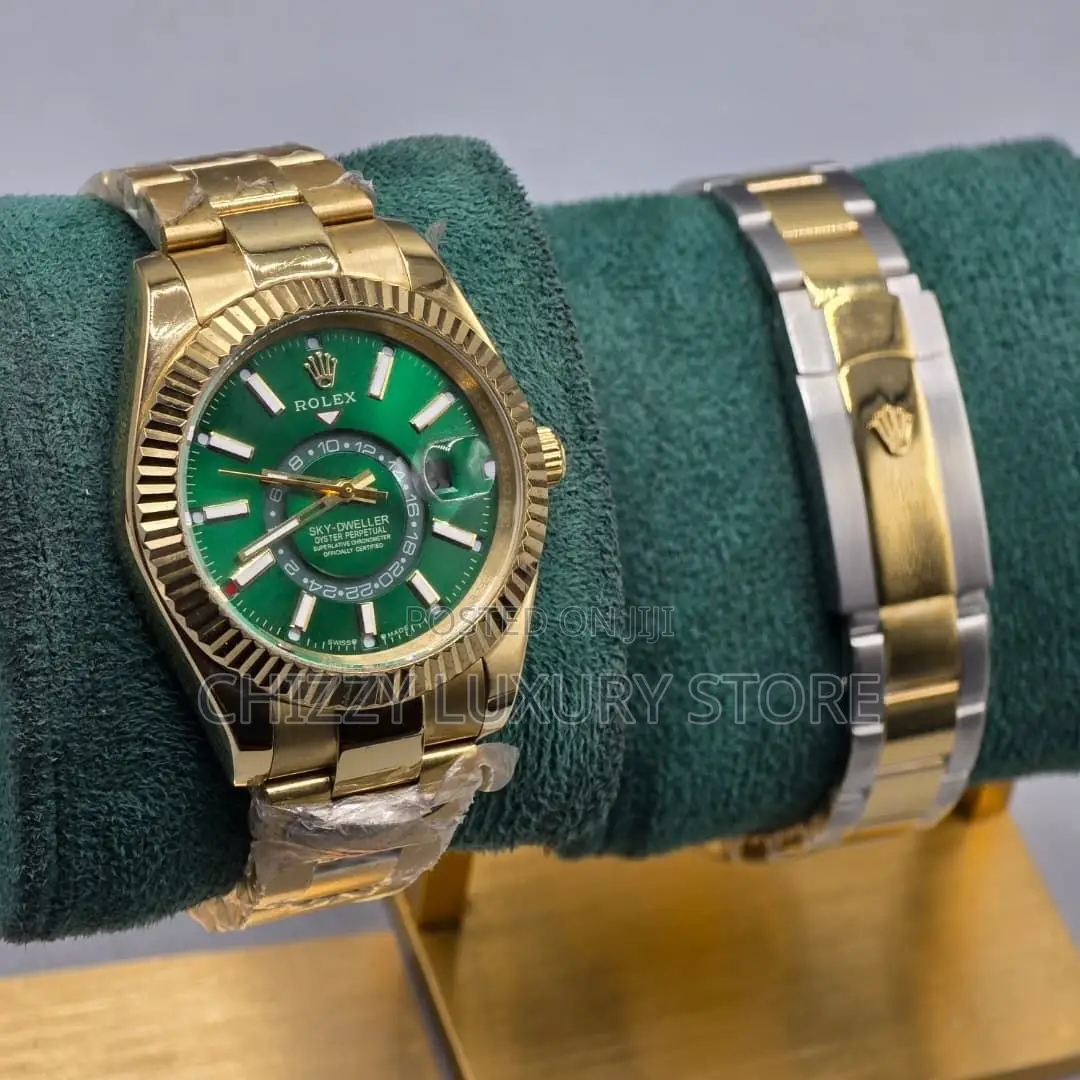 Rolex Authentic Quality Luxury Sky Dweller Automatic Engine Wristwatch