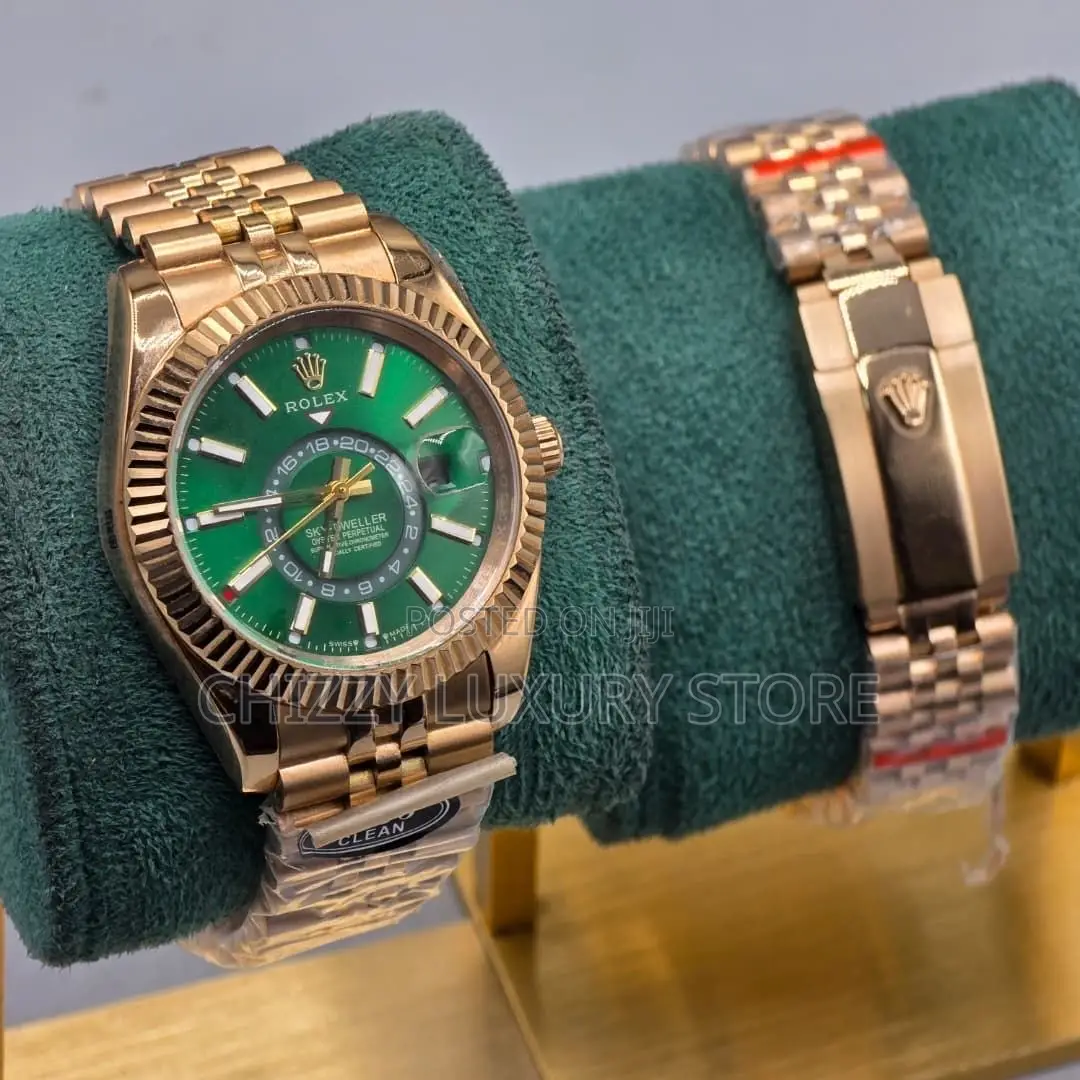 Rolex Authentic Quality Luxury Sky Dweller Automatic Engine Wristwatch