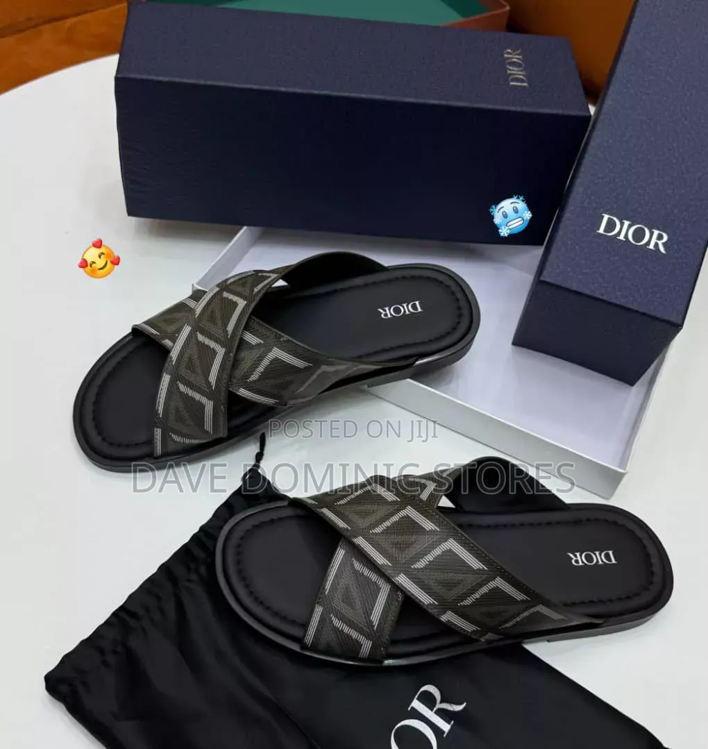 Dior Oblique Slider Sandals