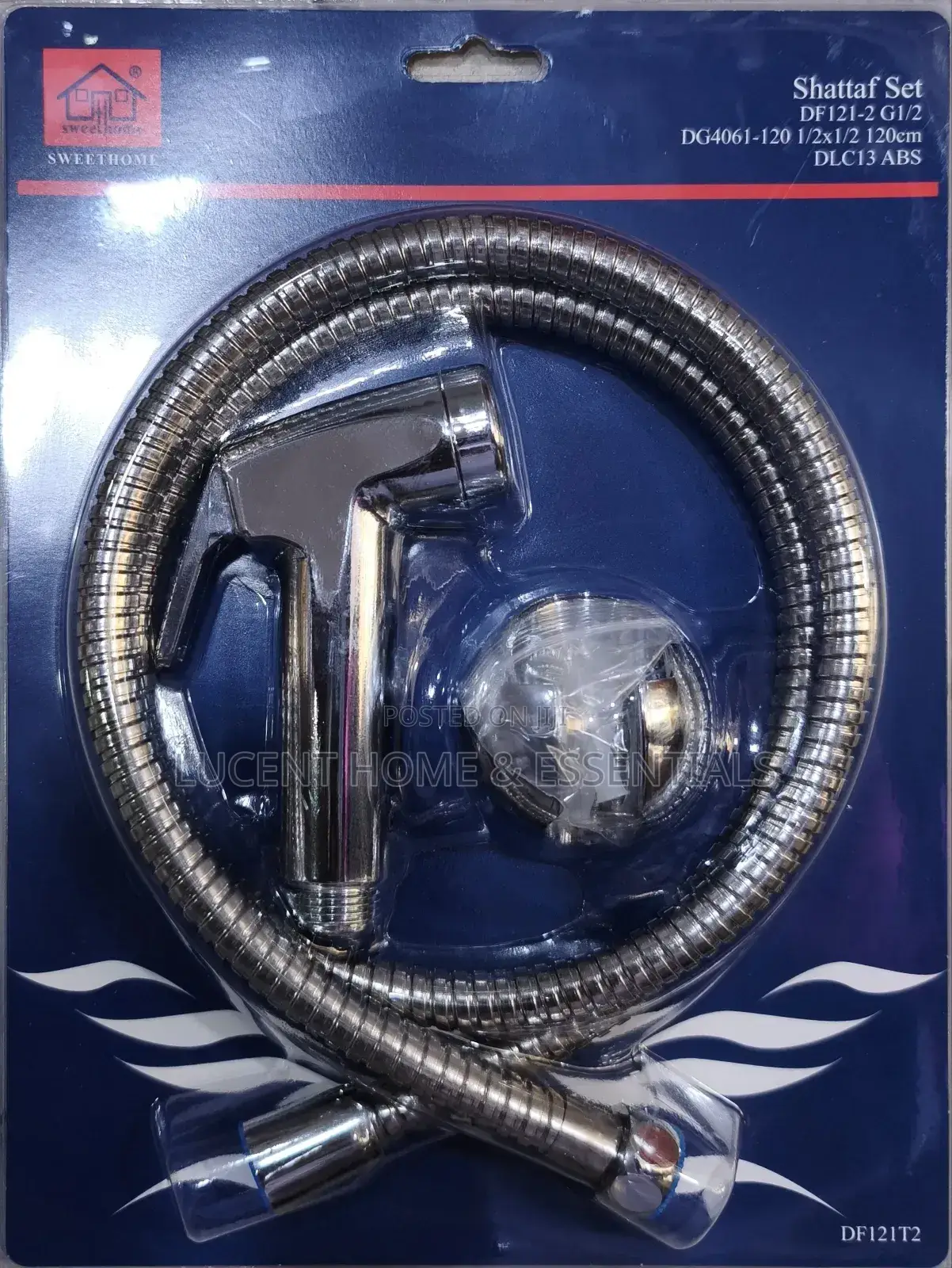 Sweethome Chrome Toilet Bidet Spray With 120cm Flexible Hose