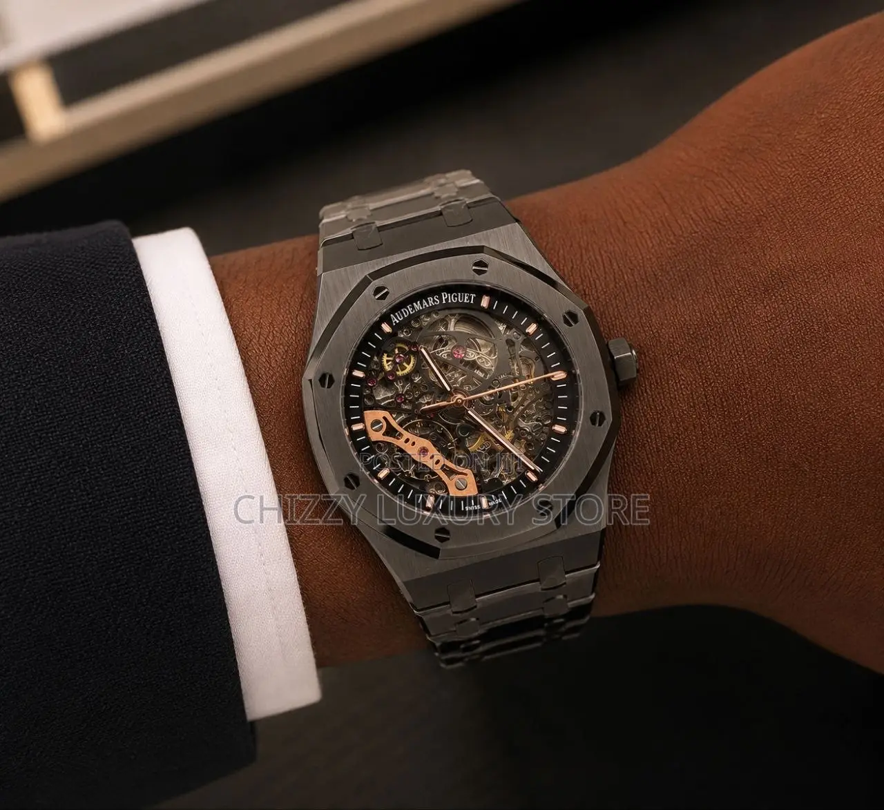 Audemars Piguet Quality Luxury Chronograph Automatic Engine Wristwatch