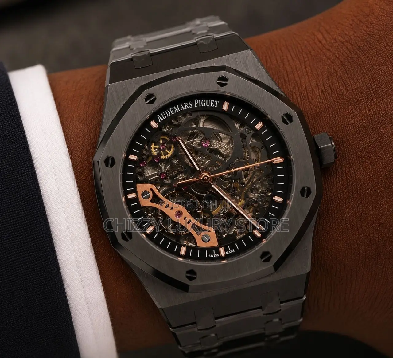 Audemars Piguet Quality Luxury Chronograph Automatic Engine Wristwatch