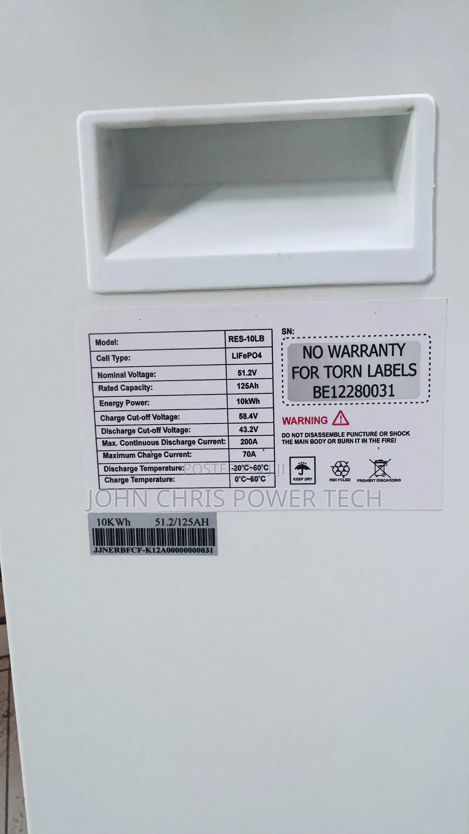 10kwh 51.2v Hyper Power Lithium Battery