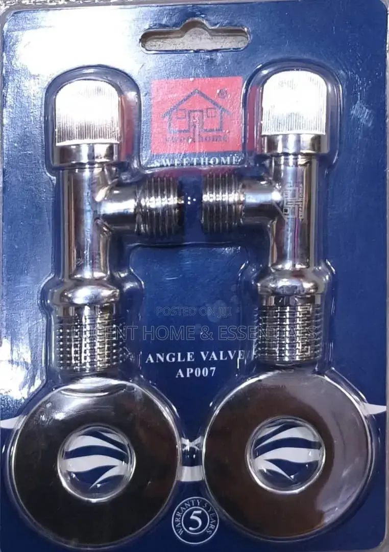 Sweethome Luxury Chrome Angle Valves (Pack of 2) With Flanges