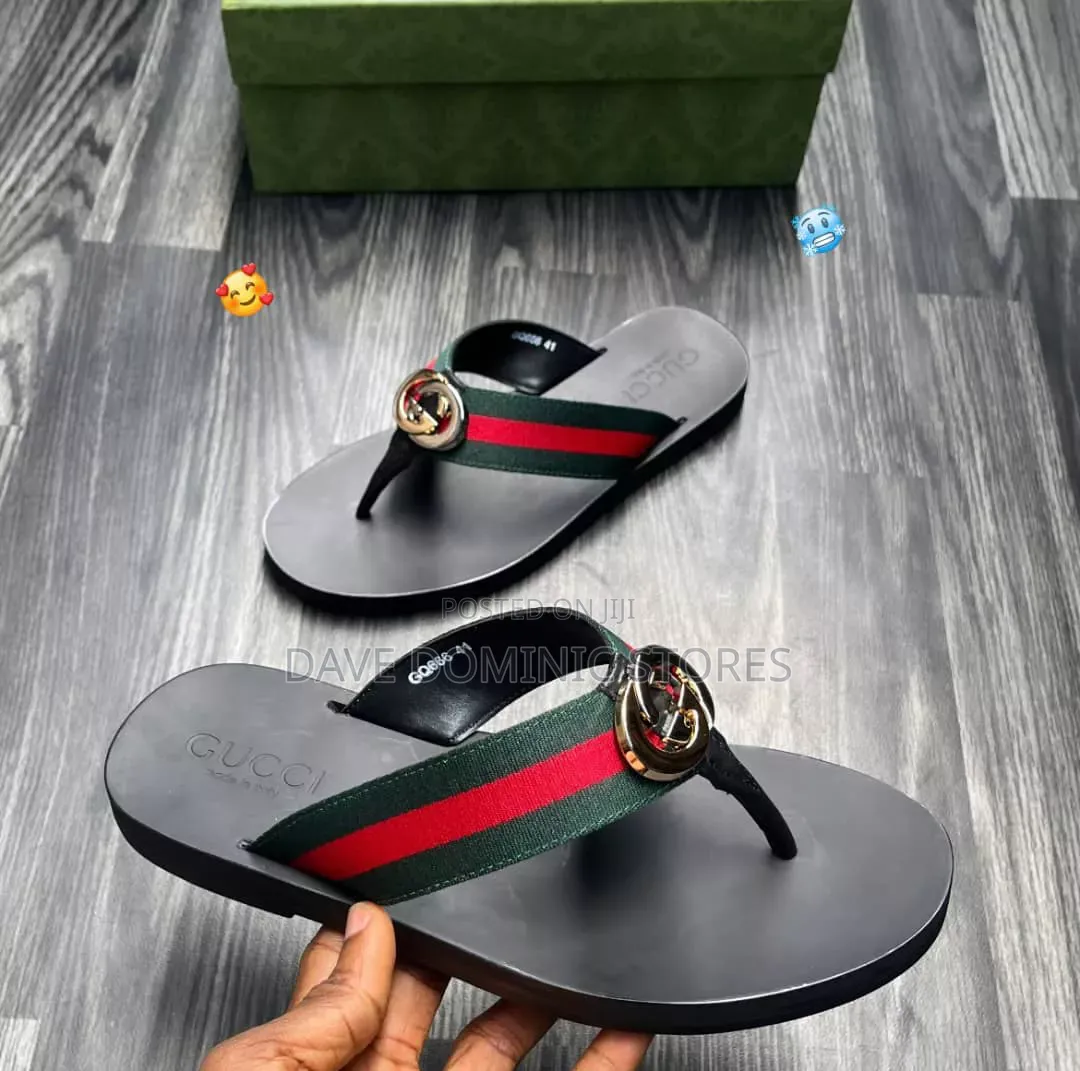 Gucci Web Thong Gg Chain