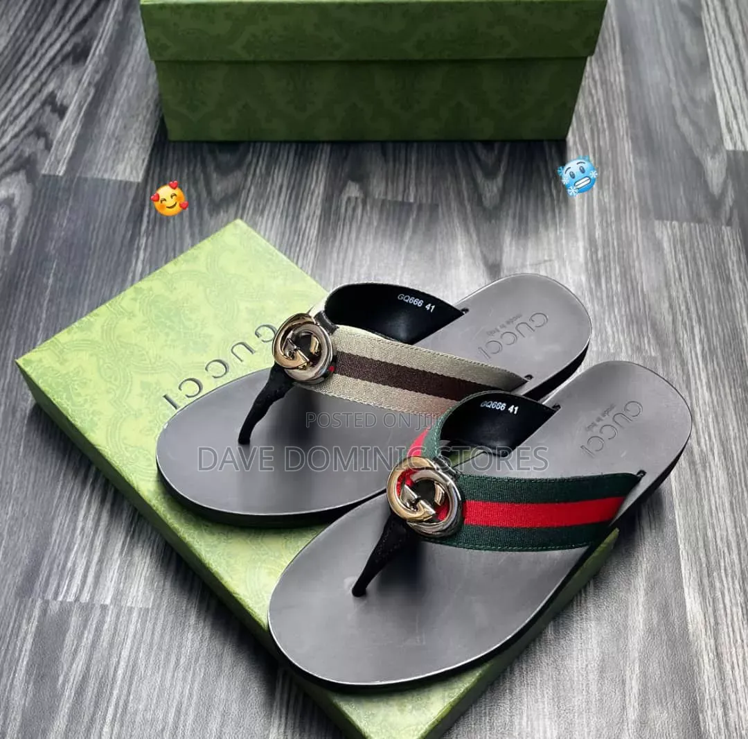Gucci Web Thong Gg Chain