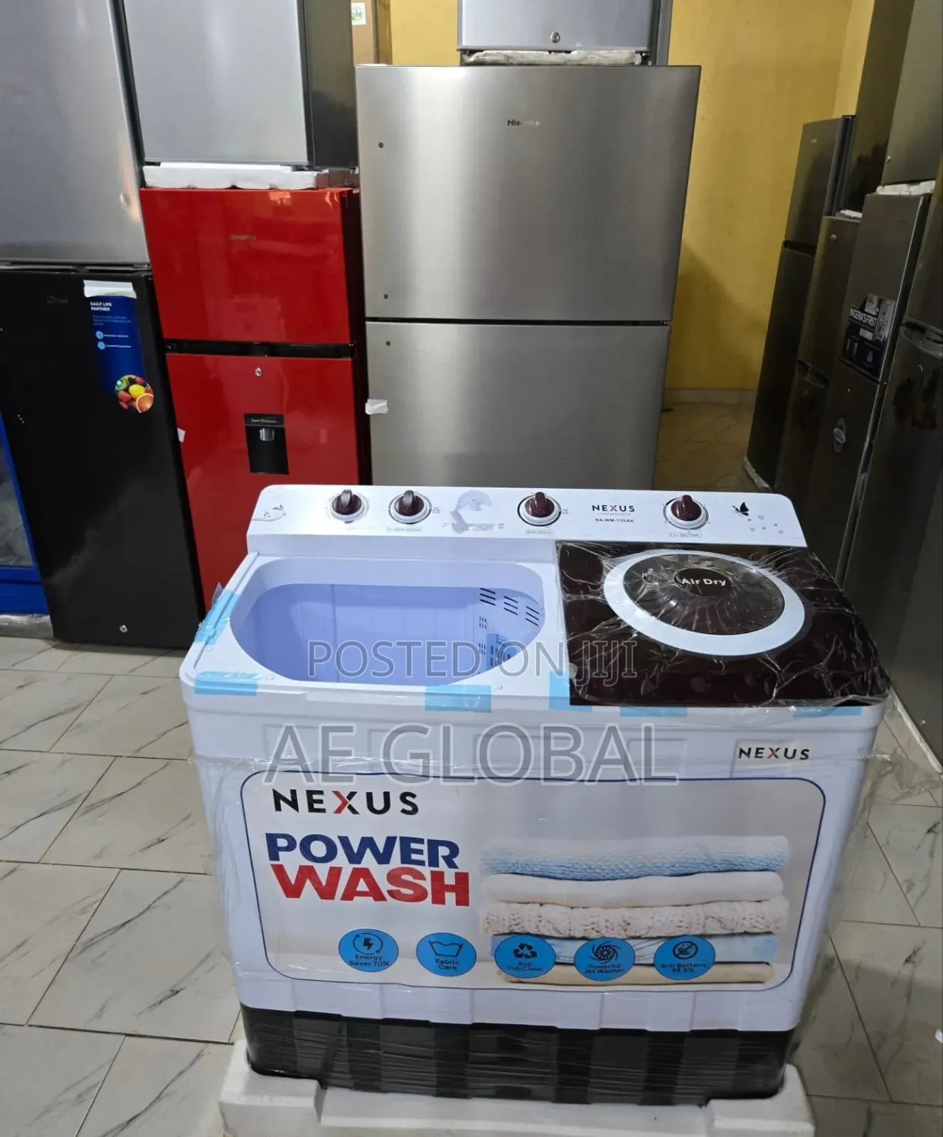 Nexus Twin Tub Washing Machine Capacity: 13kg