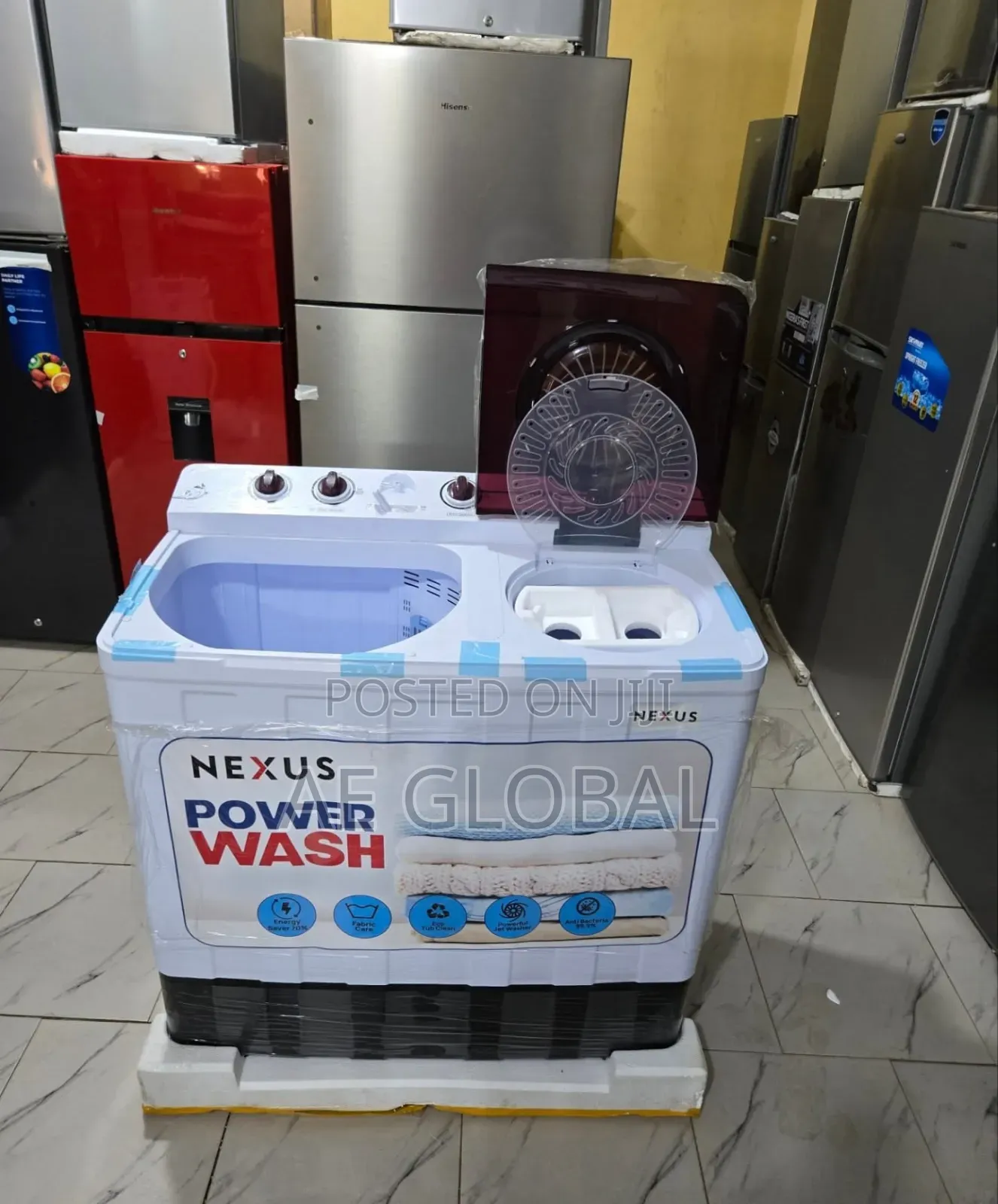 Nexus Twin Tub Washing Machine Capacity: 13kg