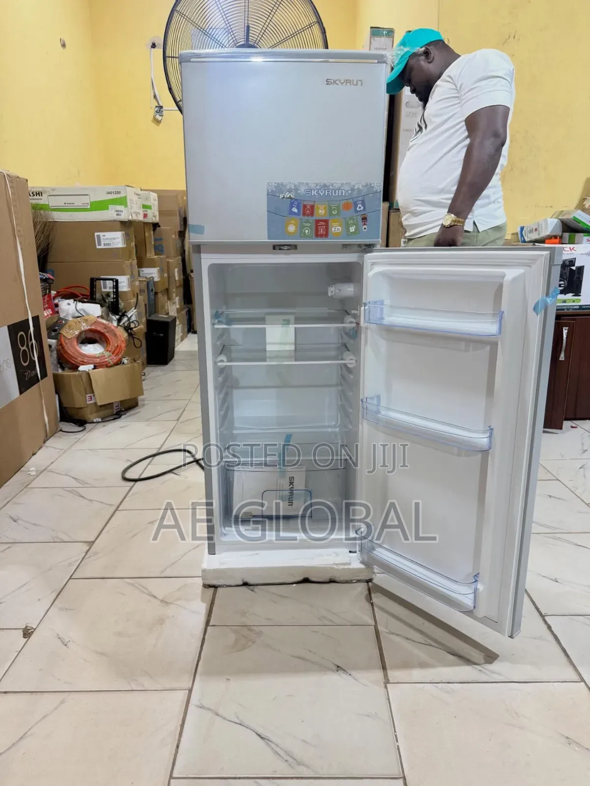 Skyrun Double Door Refrigerator Model: BCD-138hc 138lt