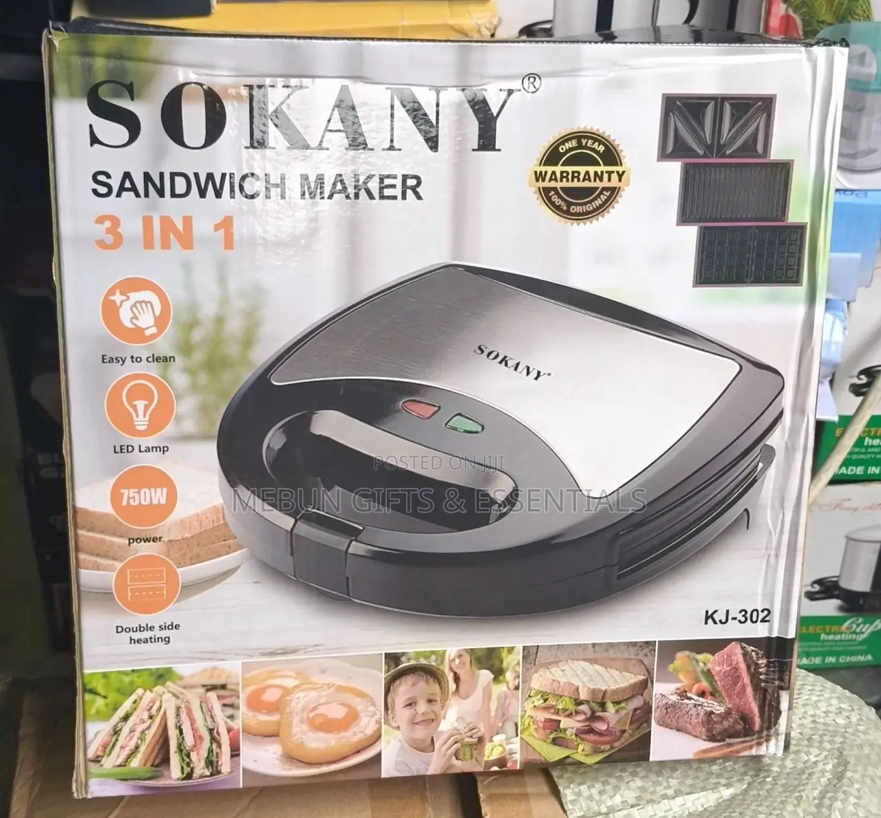 Sokany 3in1 Sandwich Maker