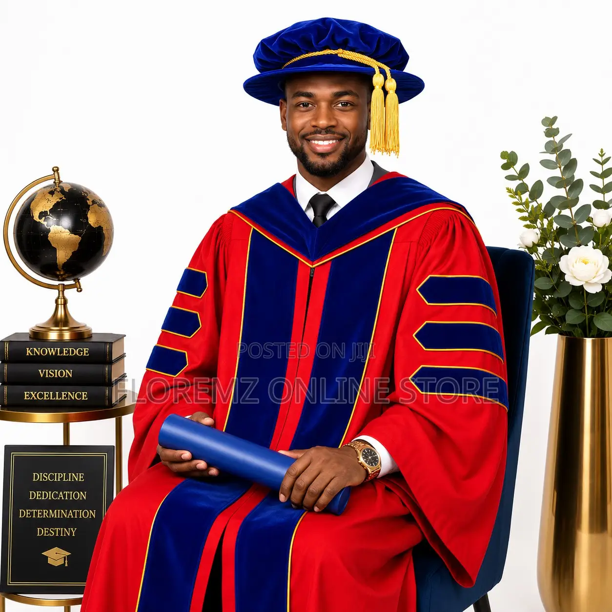 Doctorate / Phd Graduation Gown Collection For Production