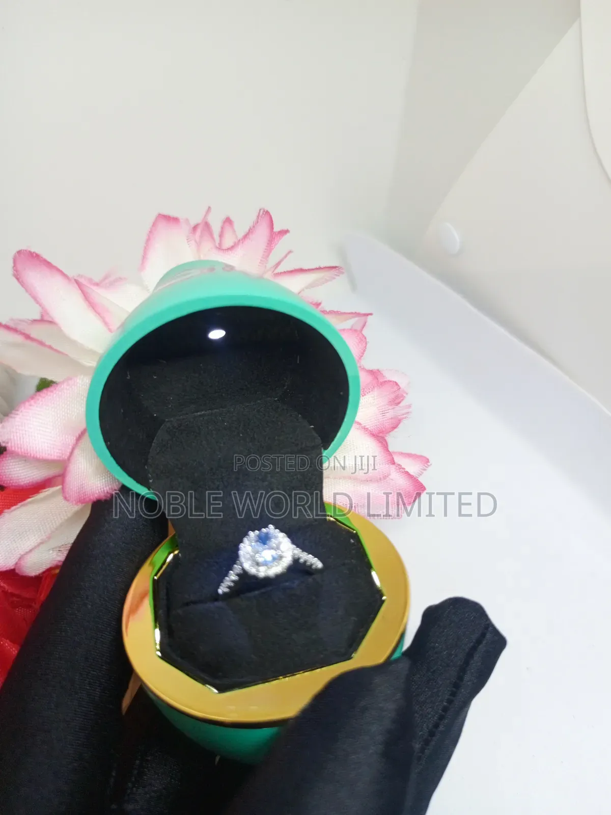 Engagement Ring in a Romantic Led Light