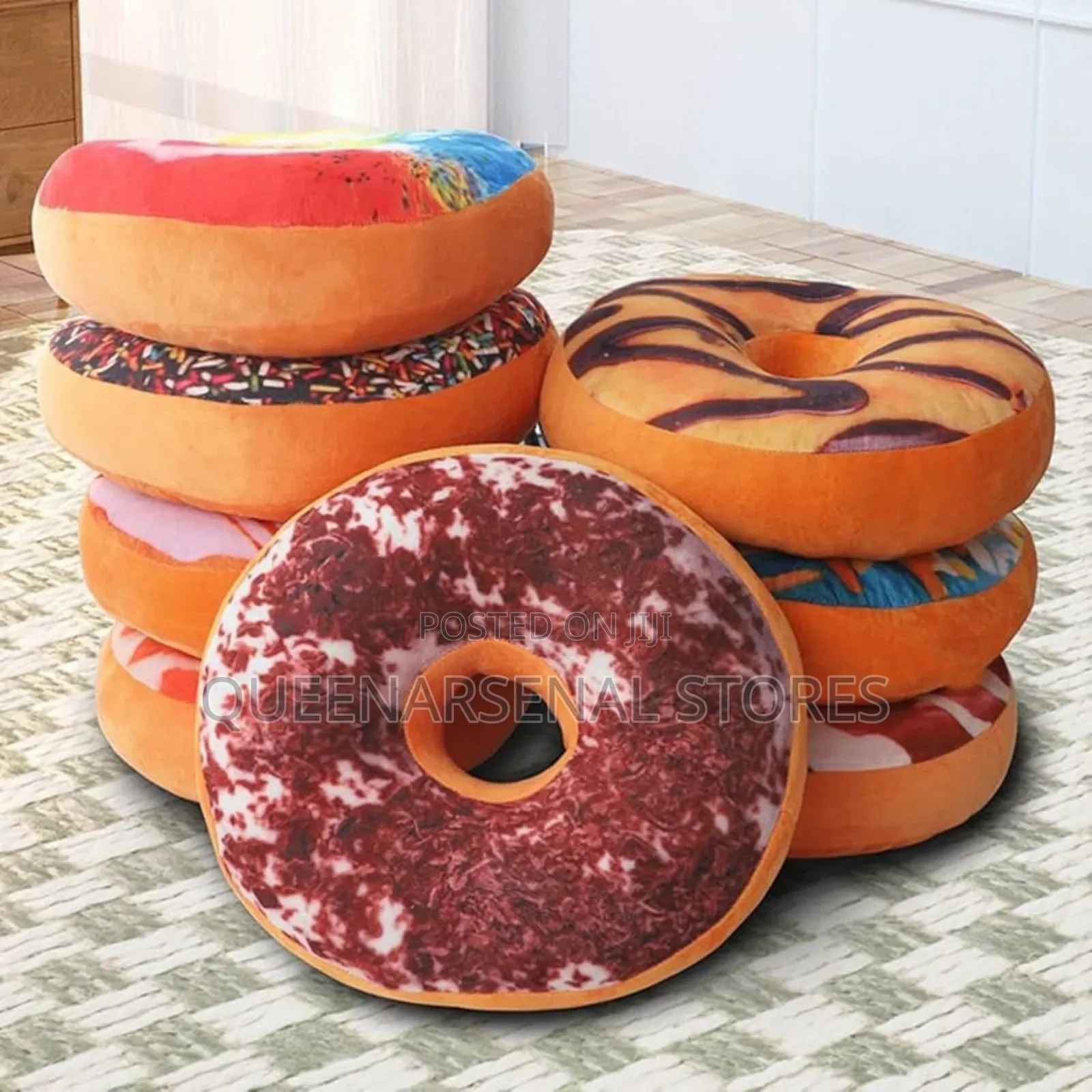 Doughnut Throw Pillow