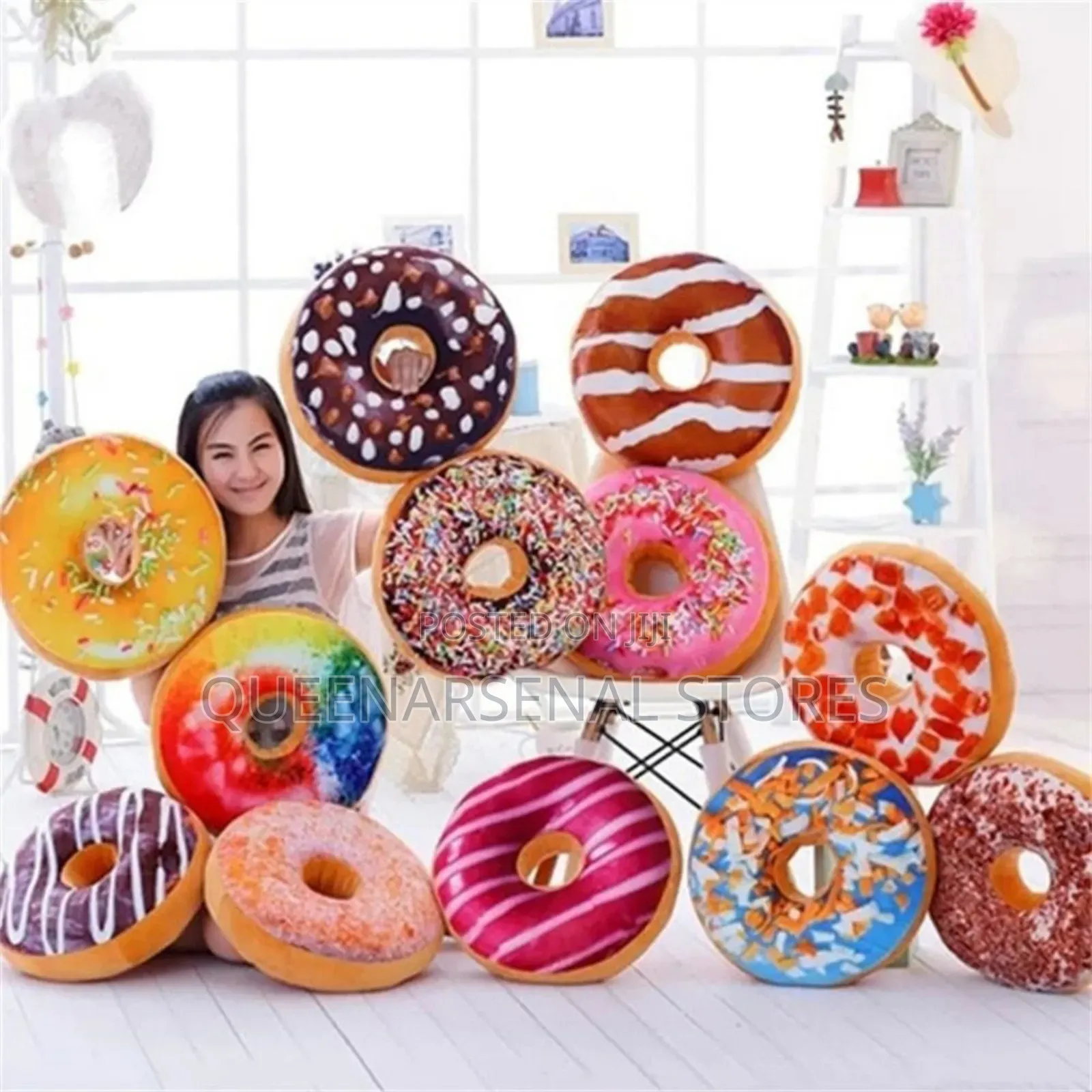 Doughnut Throw Pillow