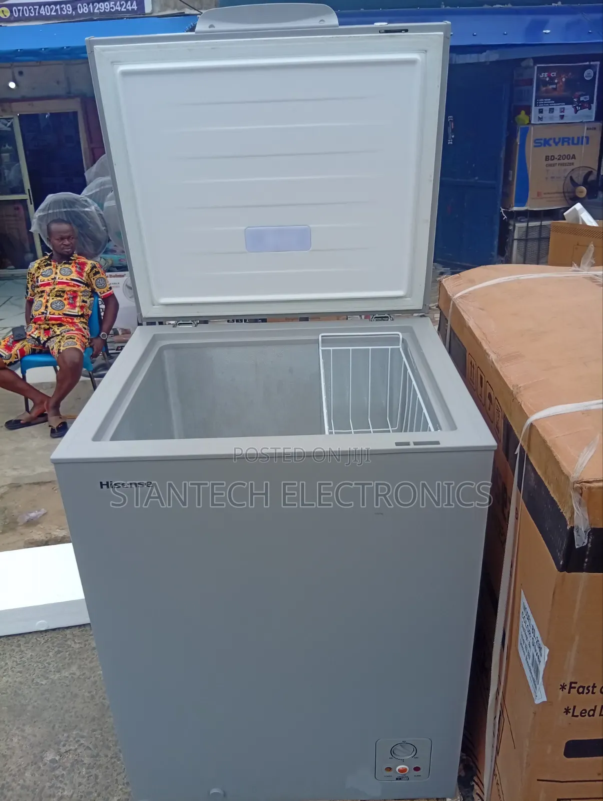 Hisense Chest Freezer 150litres Two Months Use With Carton