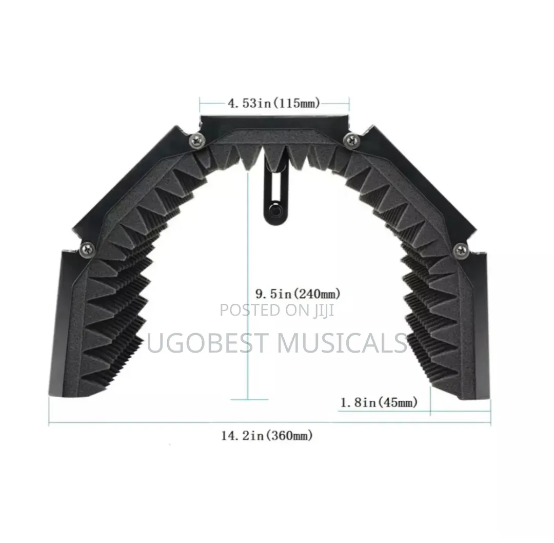 Professional 5 Door Microphone Isolation Shield