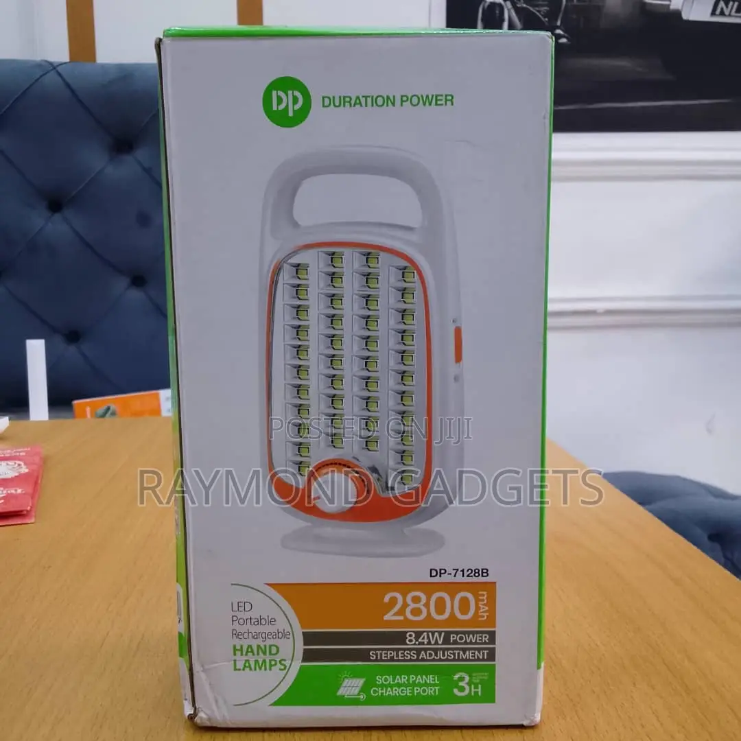 Dp Dp-7128b Rechargeable Led Hand Lamp With Solar Charging