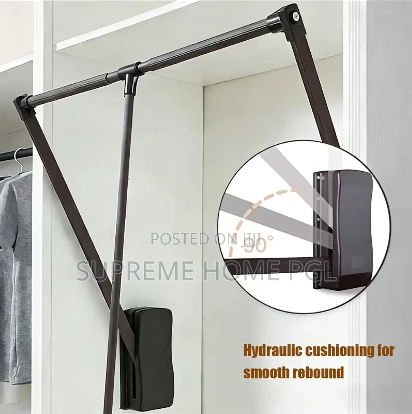 High Quality Buffer Lift Clothes Rack