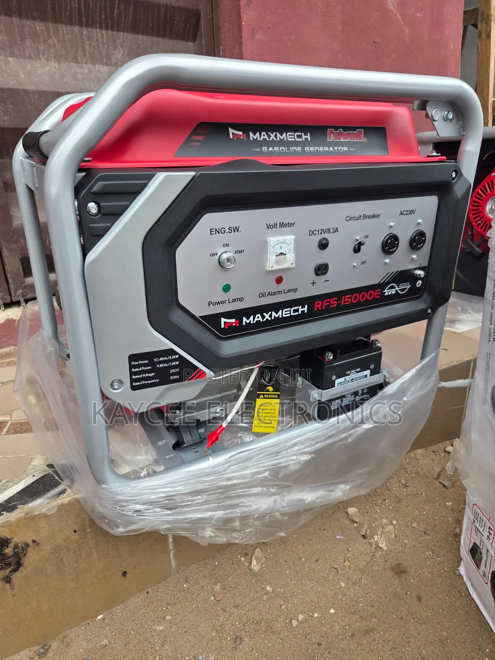 Maxmech 15kva Petrol Generator – 100% Copper Coil Powerhouse