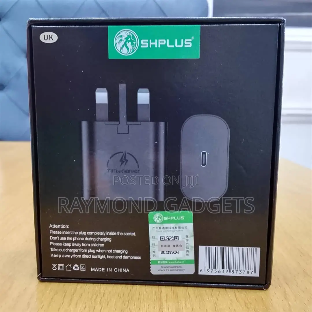 Shplus 100w Pd Fast Charger Adapter With Usb-C Cable (3a) Fold6-X