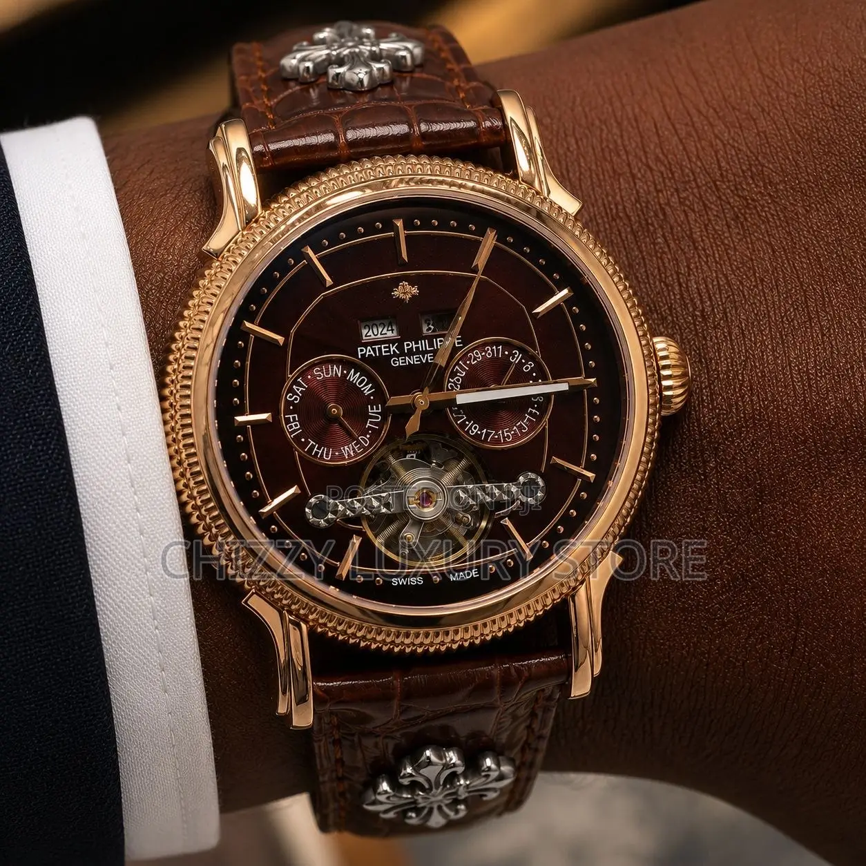 Patek Philippe Quality Luxury Automatic Engine Wristwatch