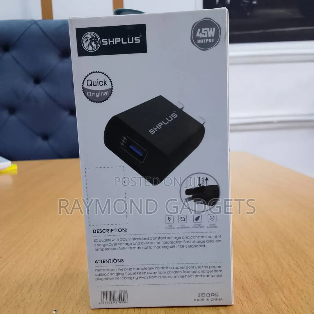 Shplus 45w Super Fast Charger Type-C Power Adapter Sh-A1025