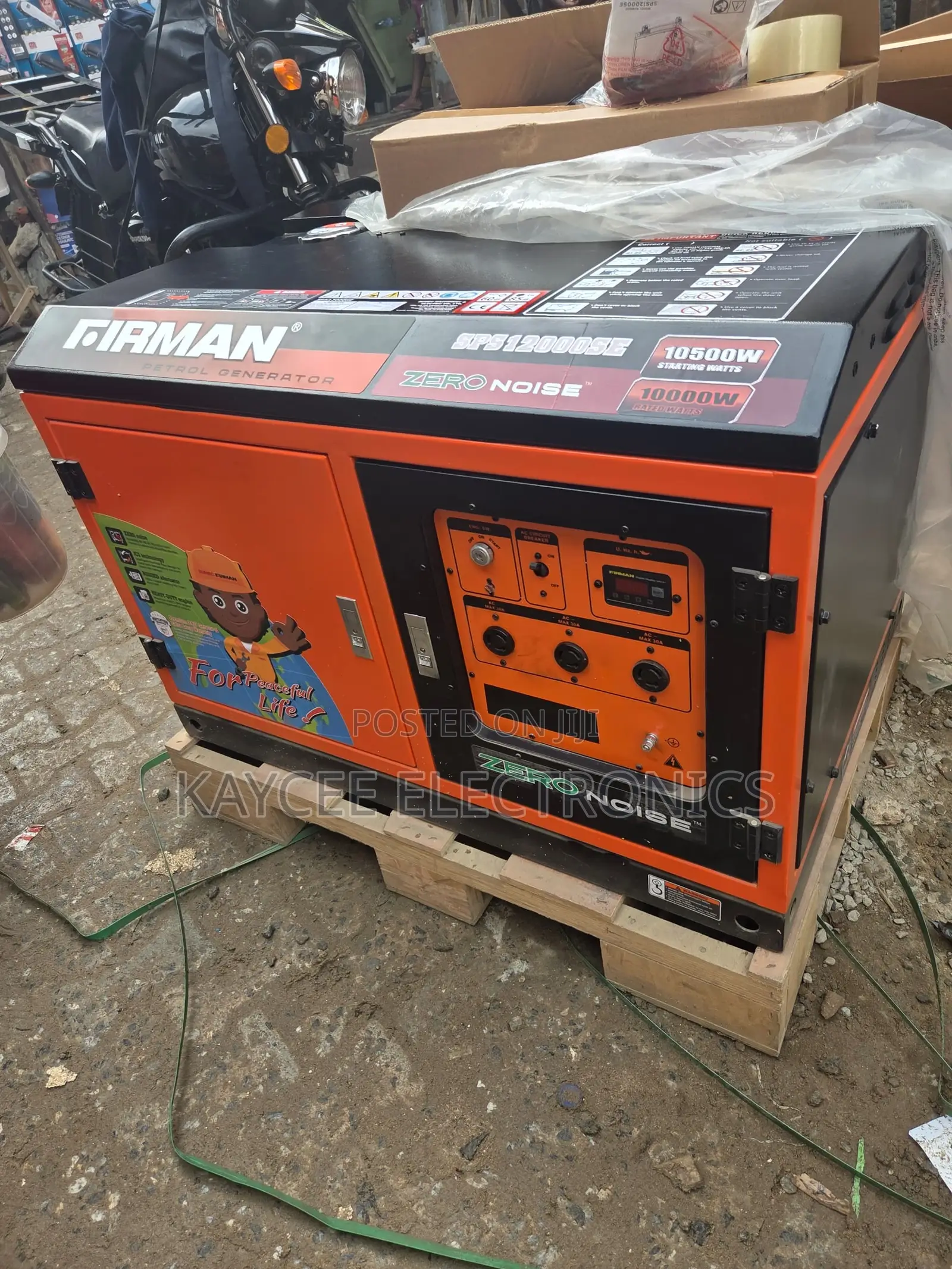 Original Fireman 10kva Soundproof Petrol Generator