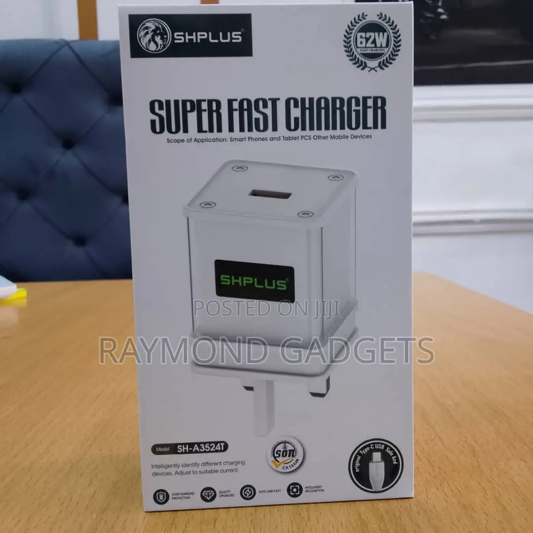 Shplus 62w Super Fast Charger Usb Power Adapter Sh-A3524t