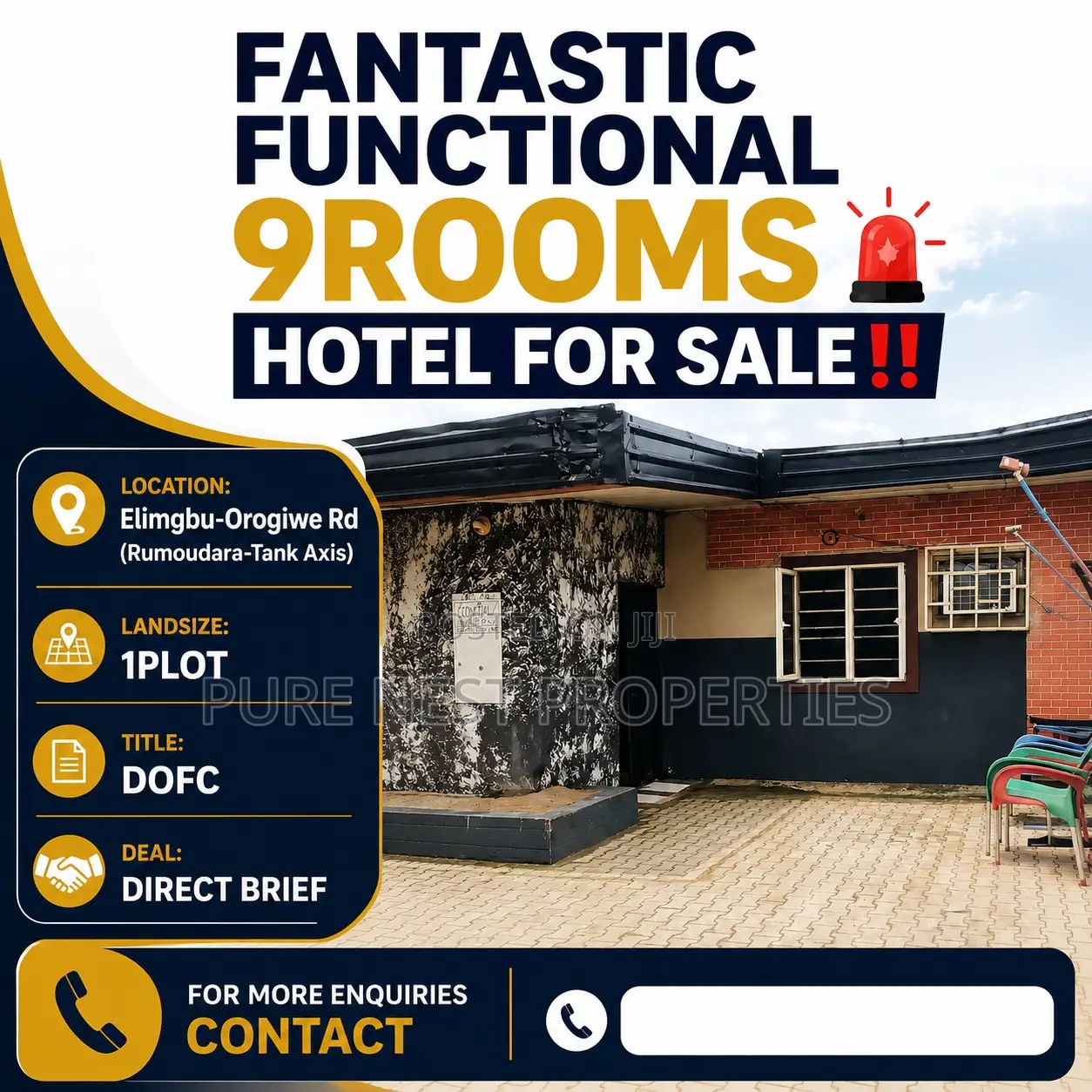 Fantastic Functional 9 Rooms Hotel for Sale