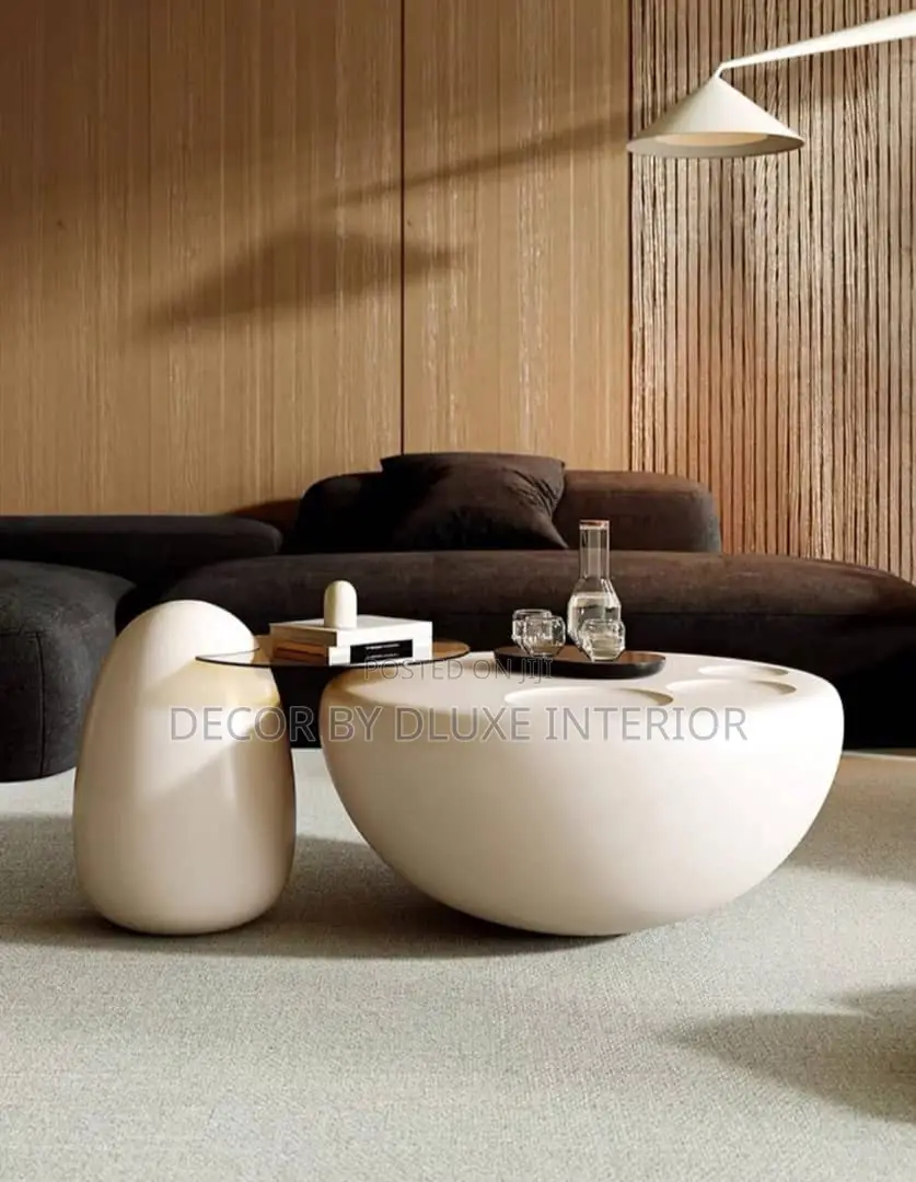 Modern Cream Minimalist Coffee Table