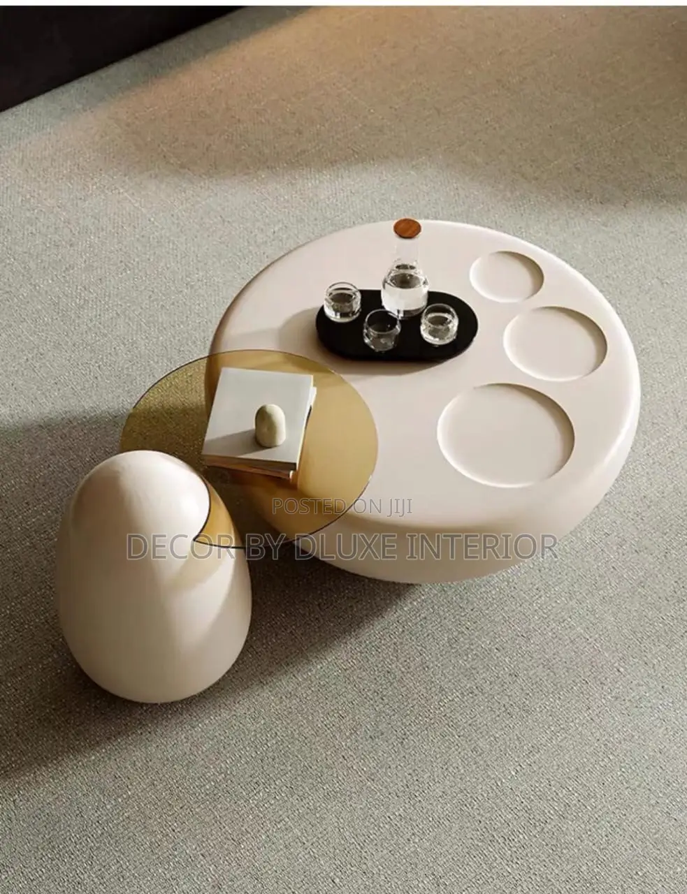 Modern Cream Minimalist Coffee Table