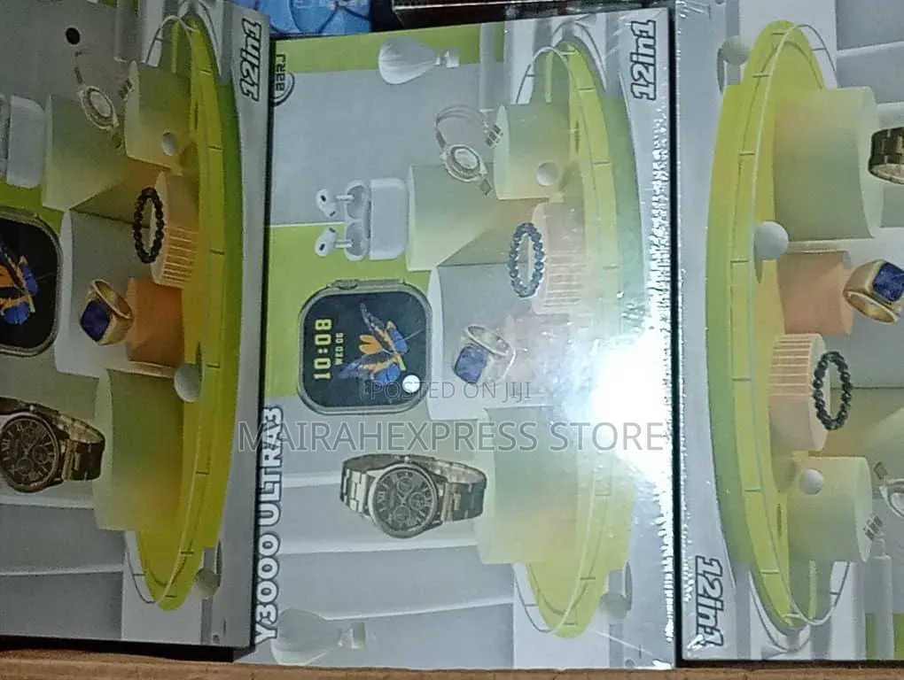 12-in-1 Y3000 Ultra 3 Premium Smartwatch Gift Set HMK