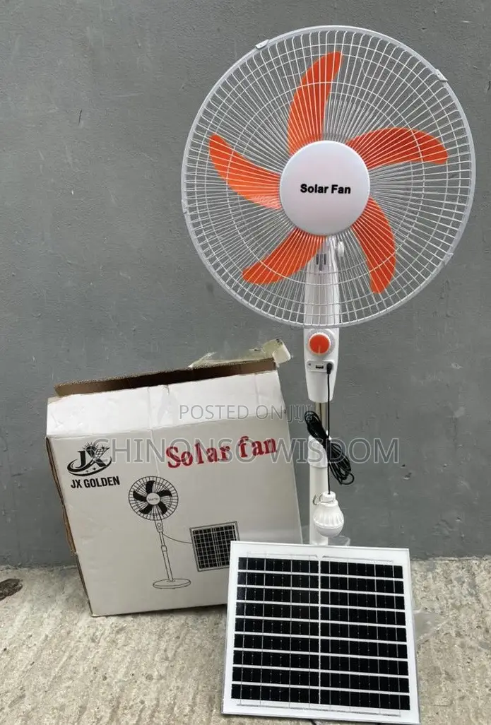 16 Inches Rechargeable Solar Fan