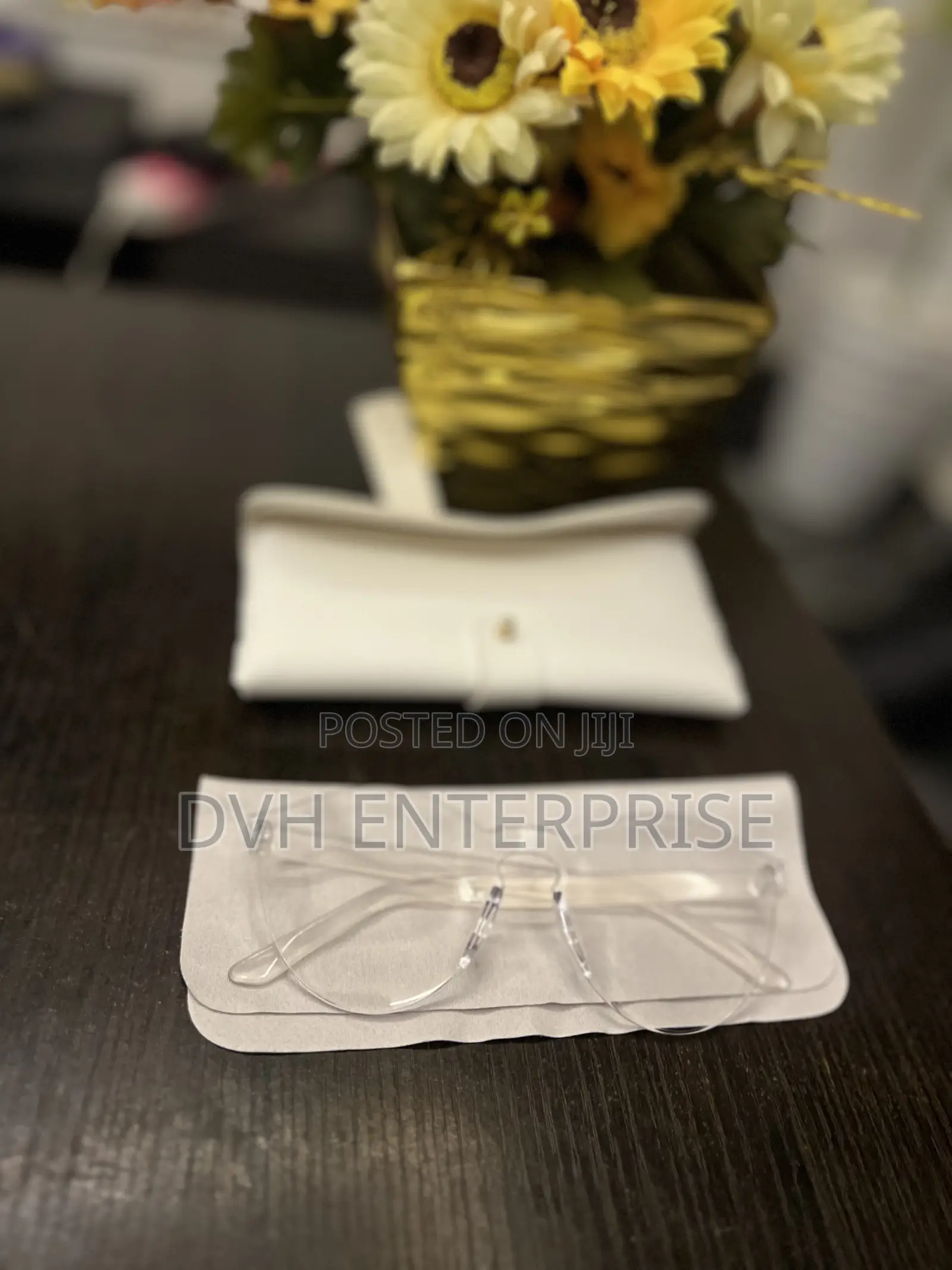 Transparent Flat Top Cat Eye Glasses