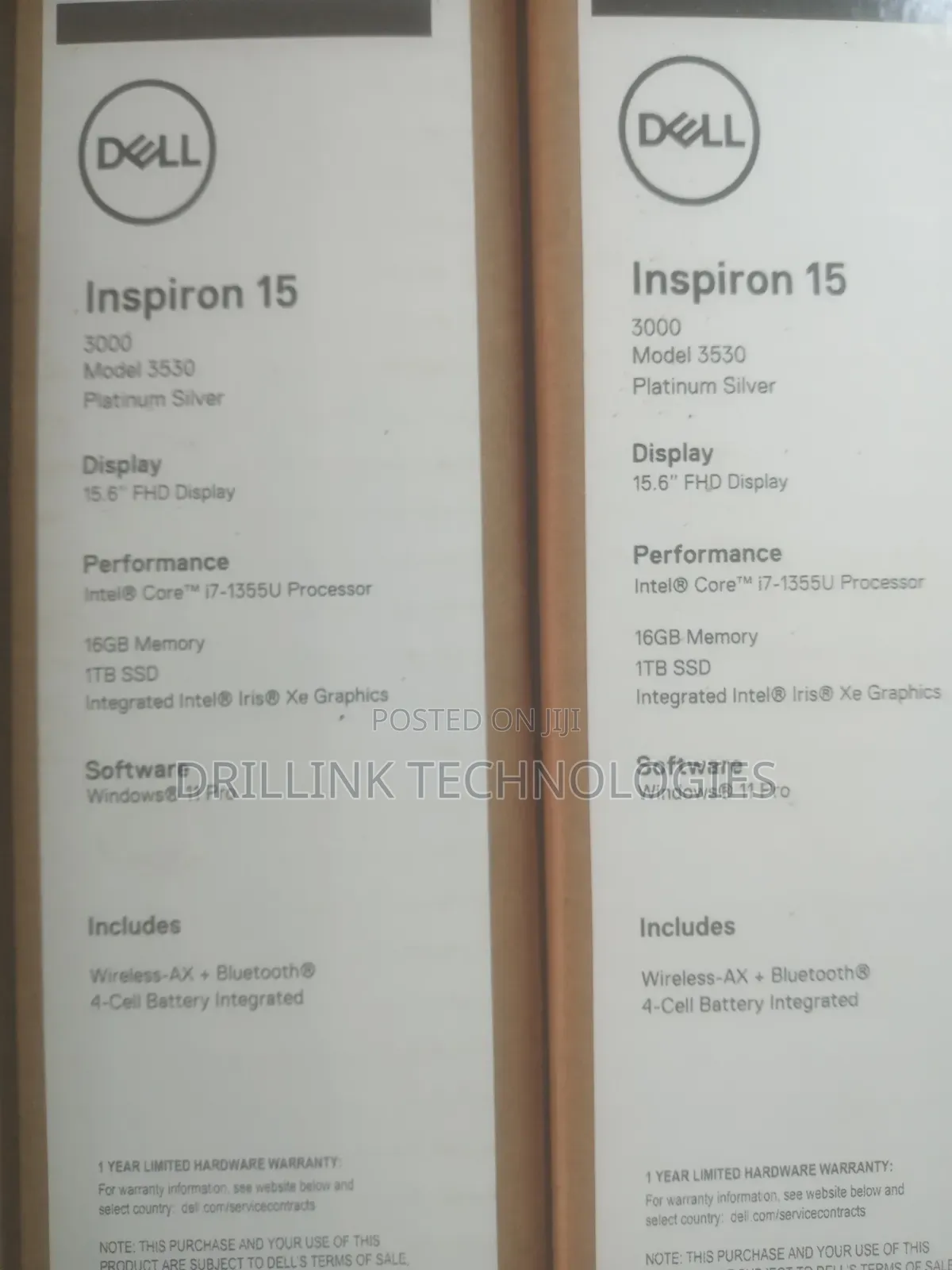 New Laptop Dell Inspiron 15 3531 16GB Intel Core i7 SSD 1T