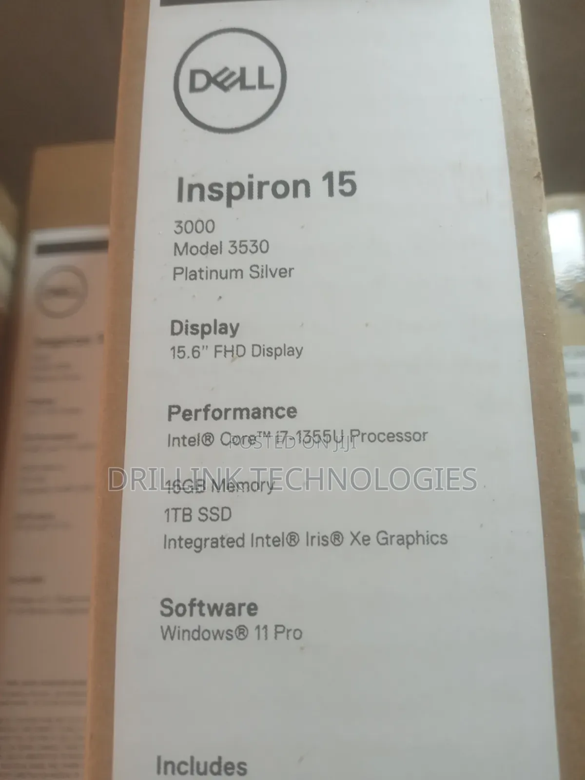 New Laptop Dell Inspiron 15 3531 16GB Intel Core i7 SSD 1T