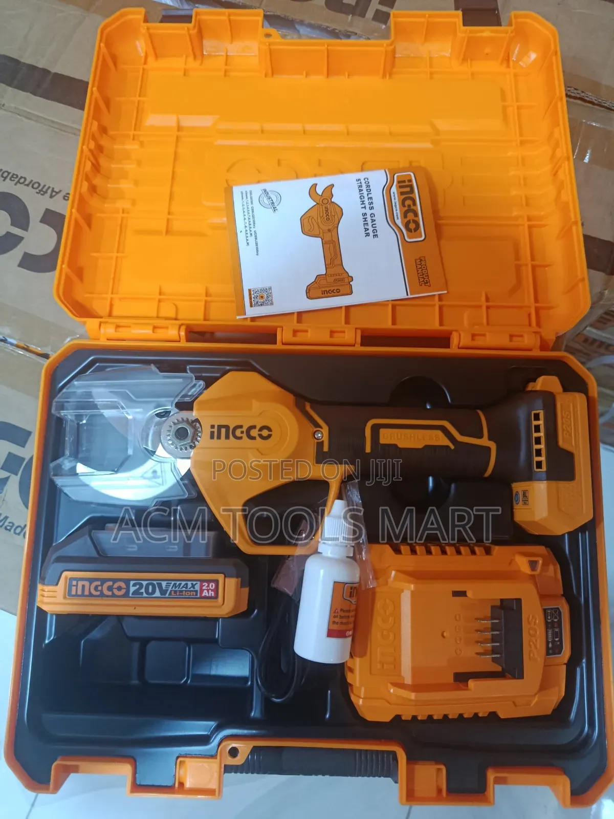 Ingco Cordless Gauge Straight Shear Cssli203083 – 20v Brushless Metal