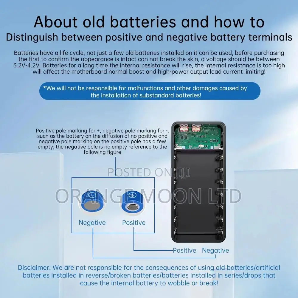 21pcs 18650 Battery Box Diy Mobile Power Case Solderless 22.5w Fast