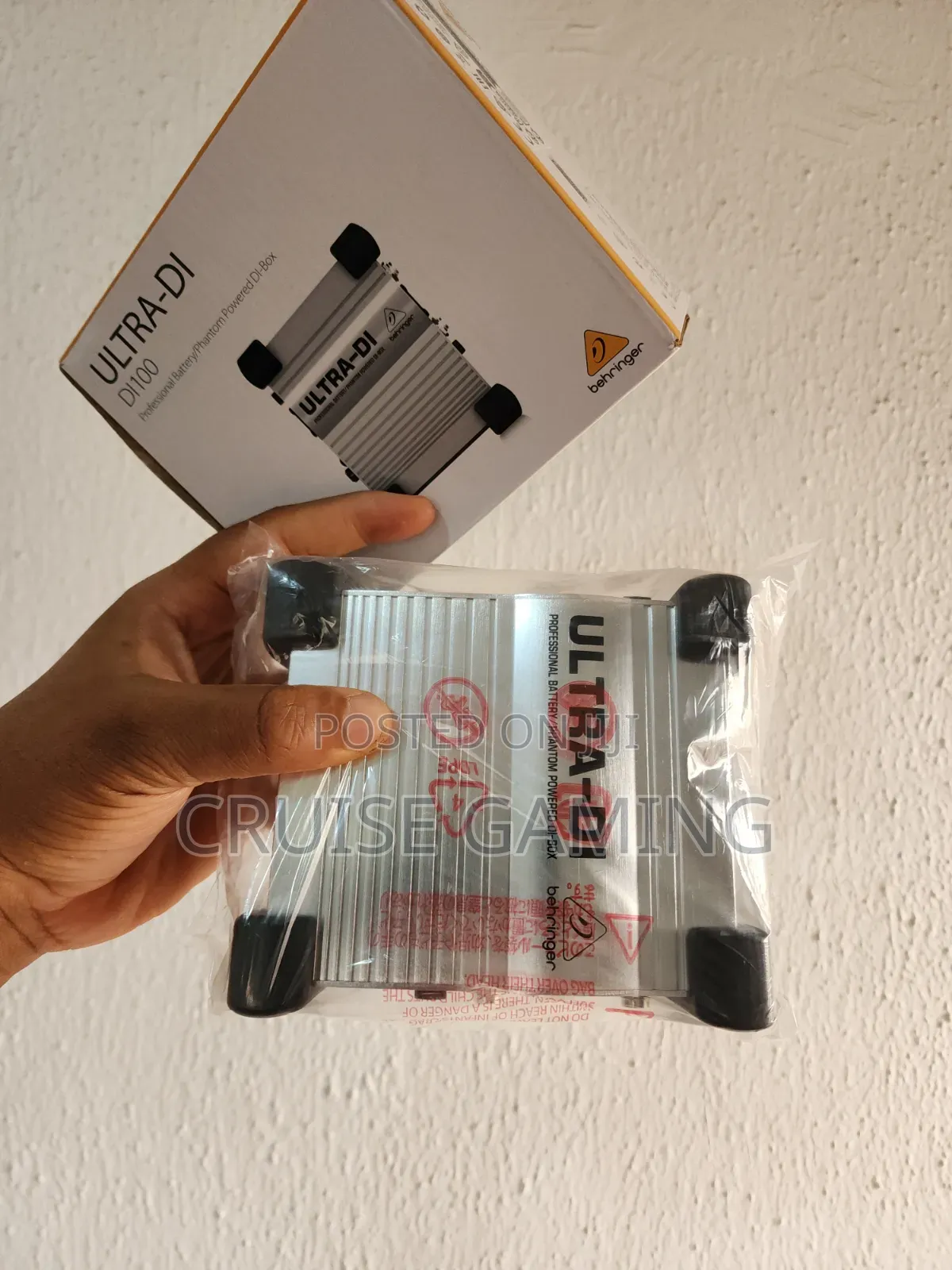 Behringer Active Powered Di Box Ultra Di100 Battery/48v Phantom Power