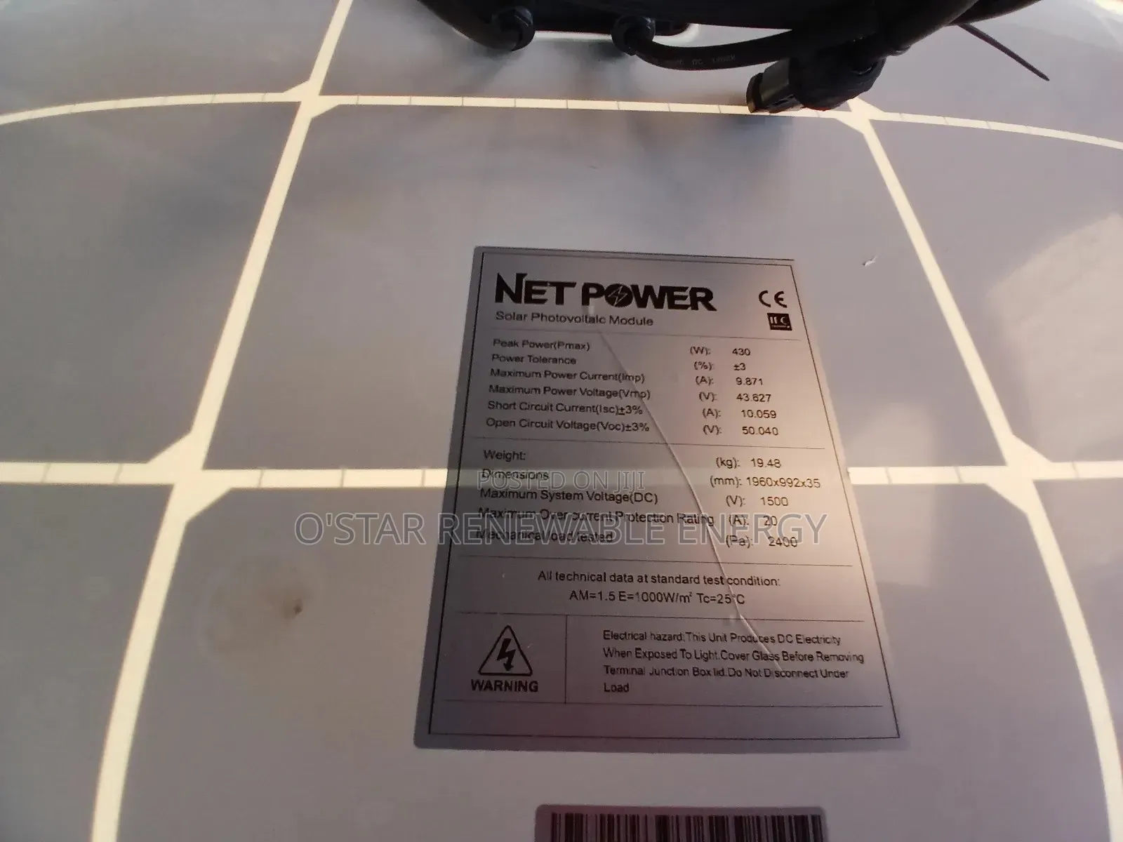 Netpower 430watts Monocrytalline Solar Panels