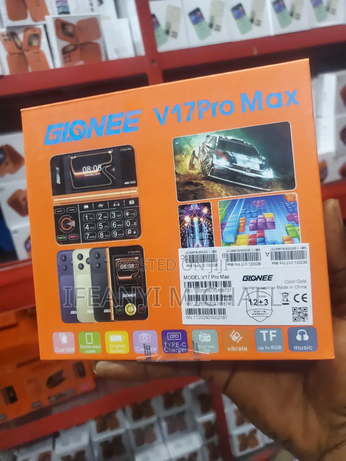 New Gionee Max 32 GB Gold