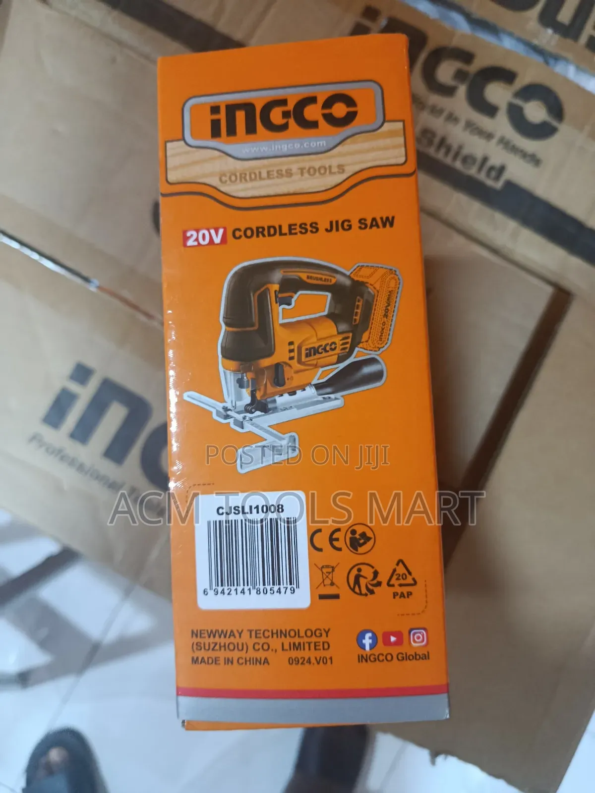 Ingco Cordless Jig Saw Cjsli1008 – 20v Brushless Jigsaw for Wood Metal
