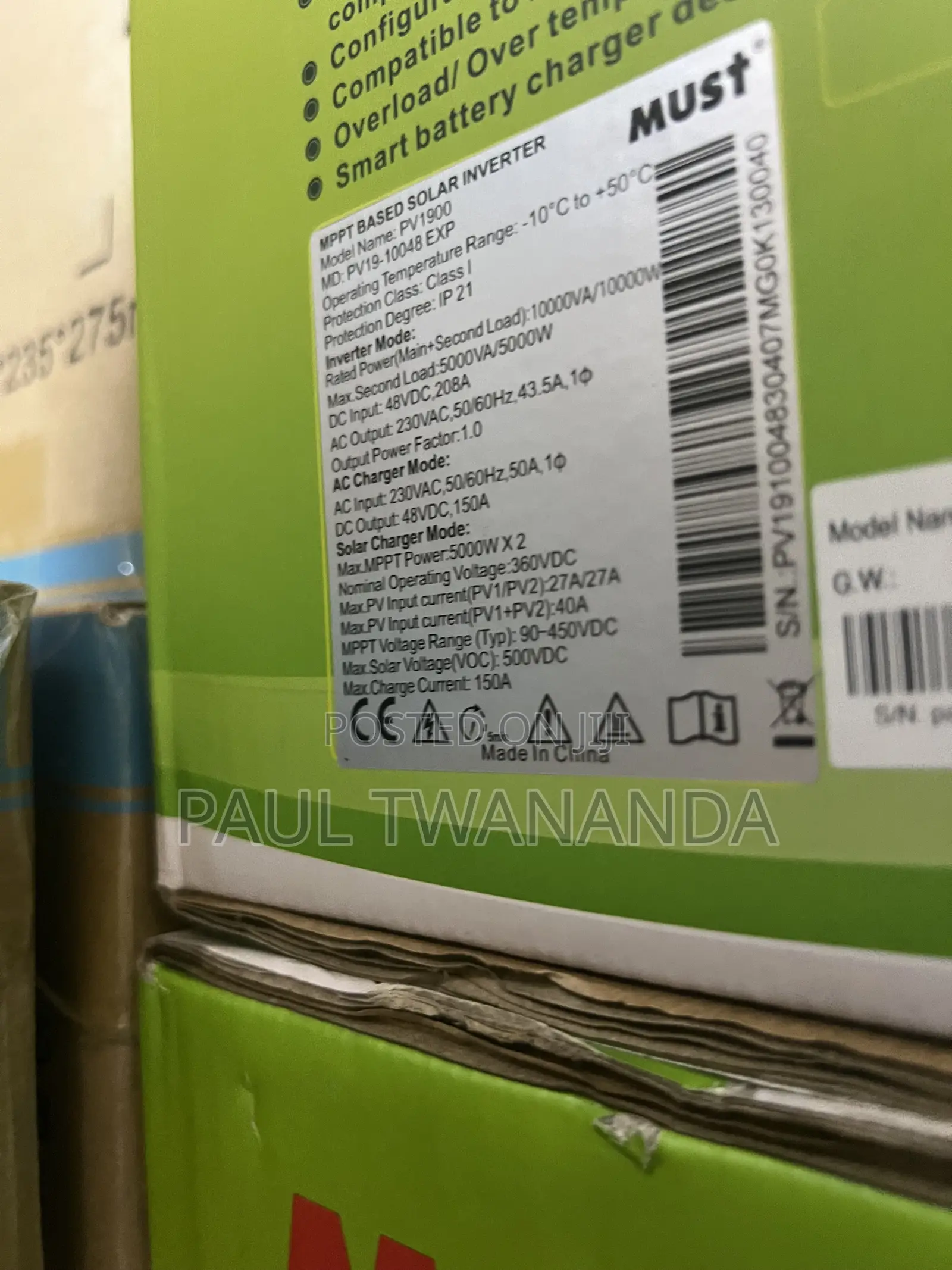 Must 10kva 48v Hybrid Inverter