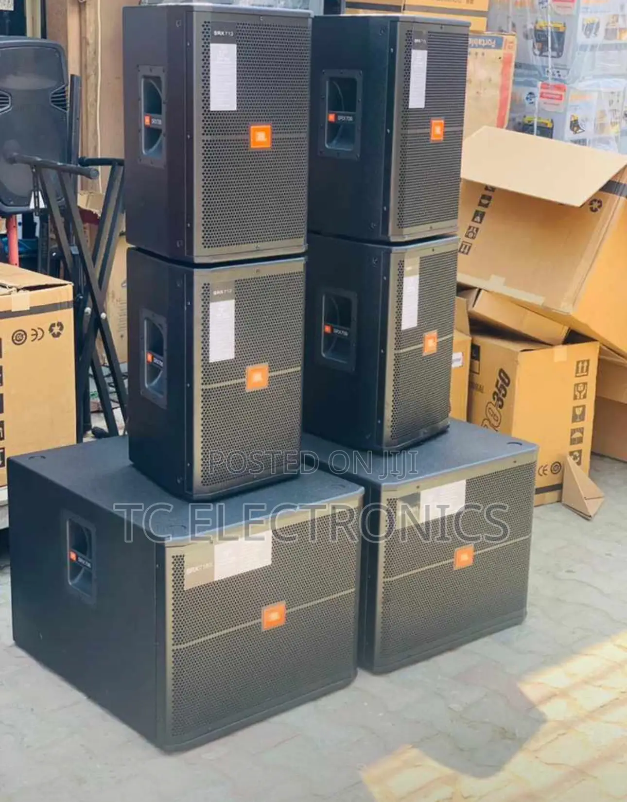 Professional JBL Speaker 2pair of 15inches and a Pair of Single Sub