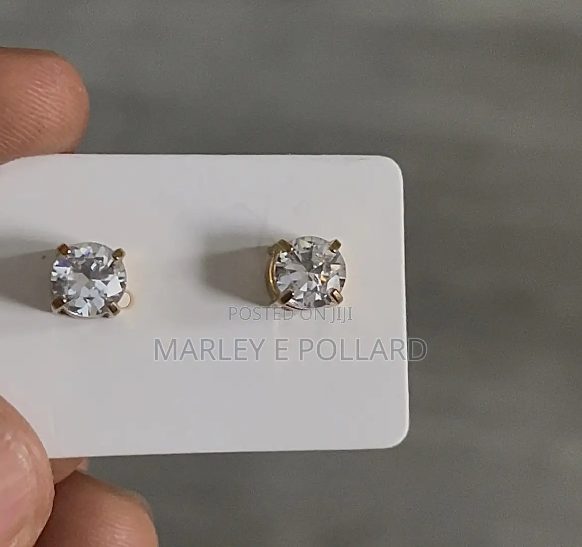 Cz Zirconia Silver Gold Black Magnetic Iced Out Diamond Earrings