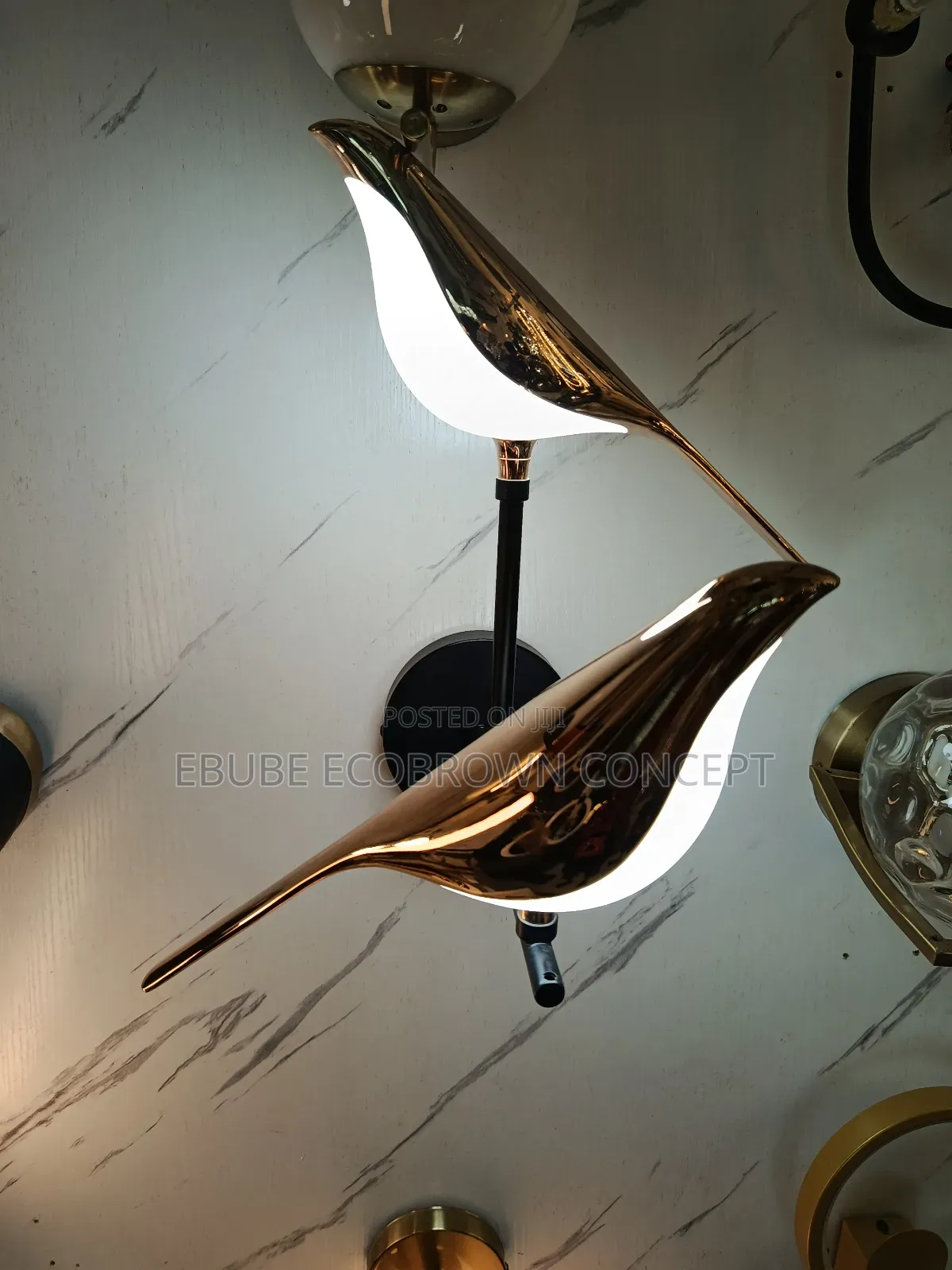 Nordic Golden Bird Led Creative Wall Lights