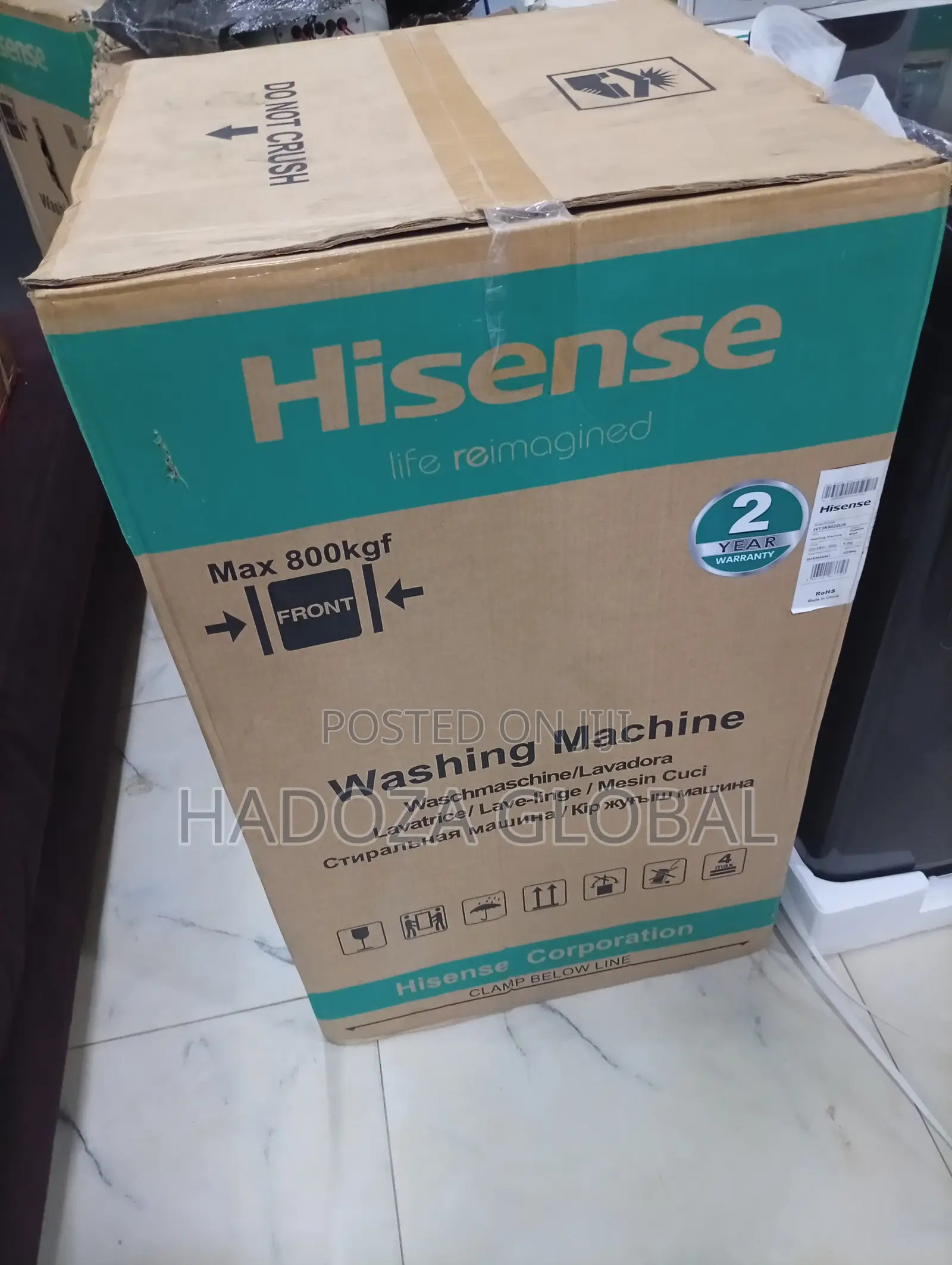 Reliable Hisense 9kg Washing Machine With Efficient Washing