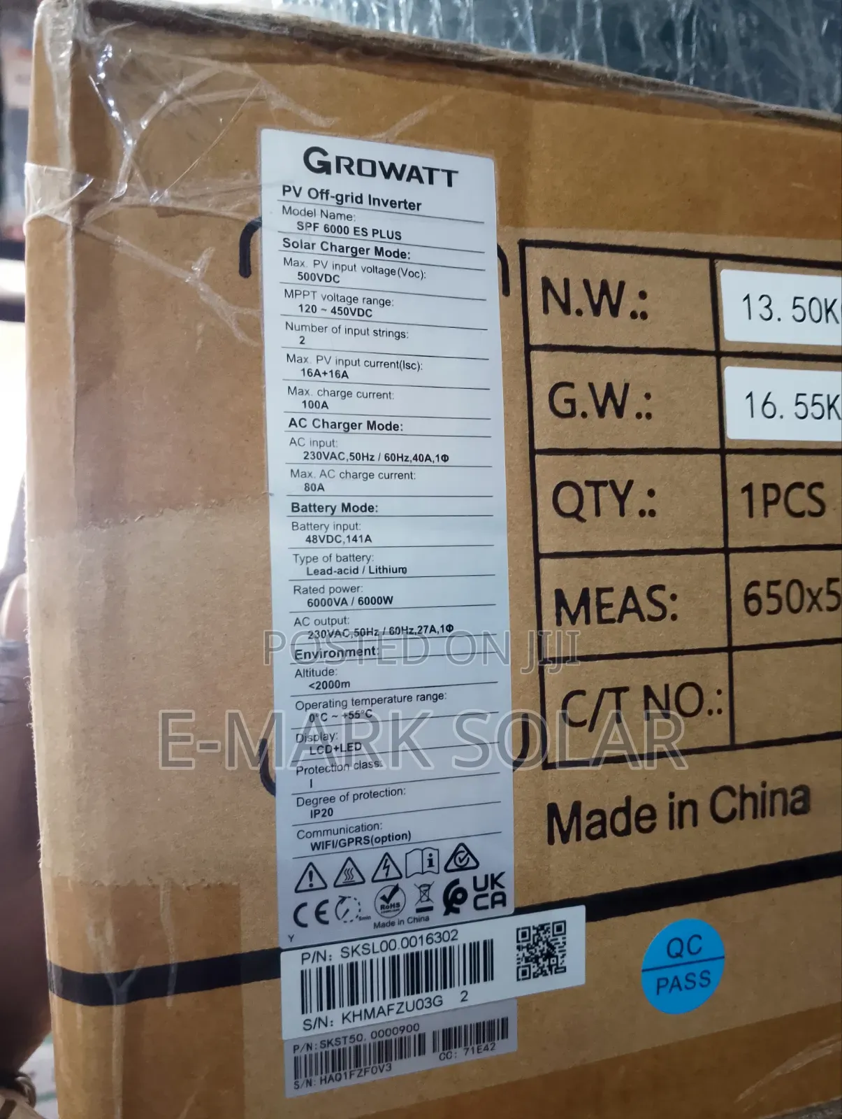 6kva Brand New 6kva 48v Growatt Inverter Available for Sale Call Us