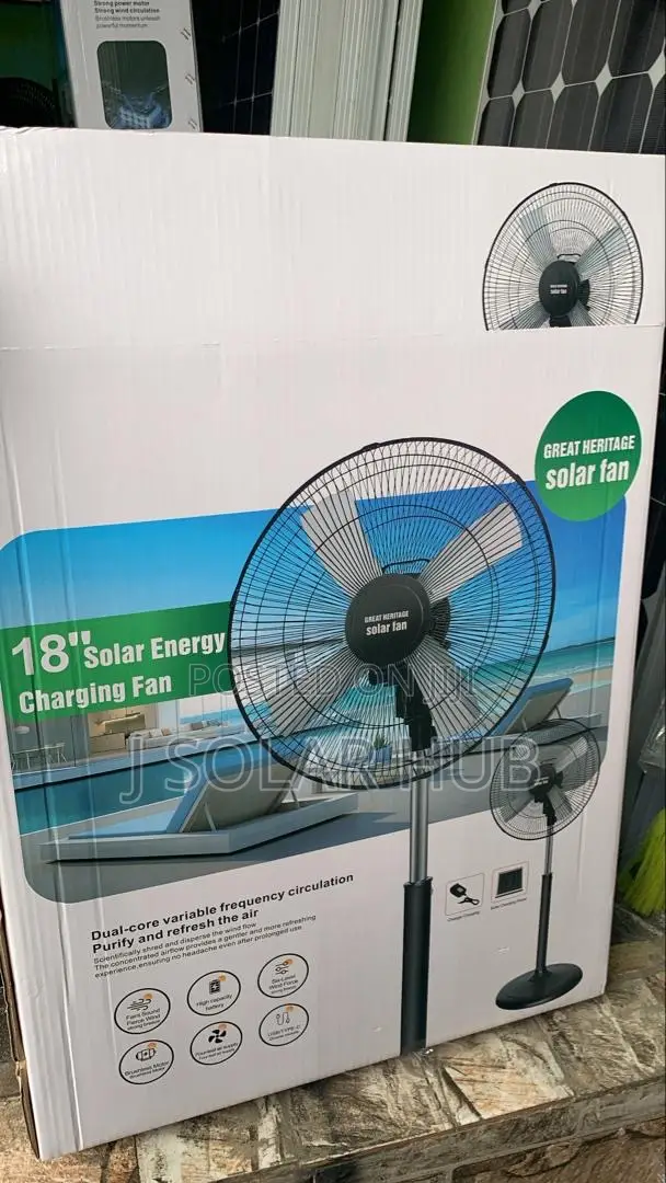 Brand New 18” Solar Fan